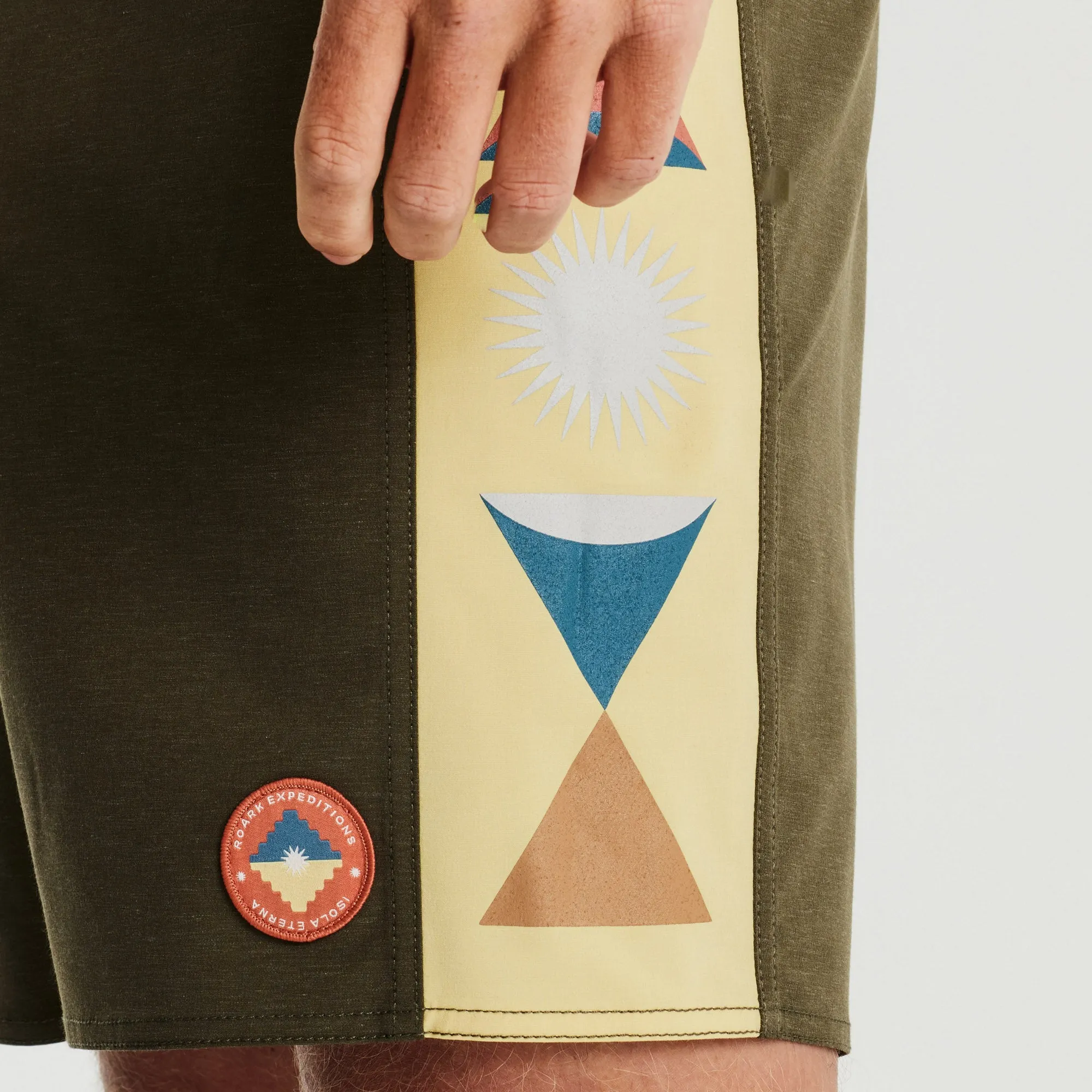 Passage 16" Side Panel Boardshorts - Heart Studio Military sold by Roark product image thumbnail 5