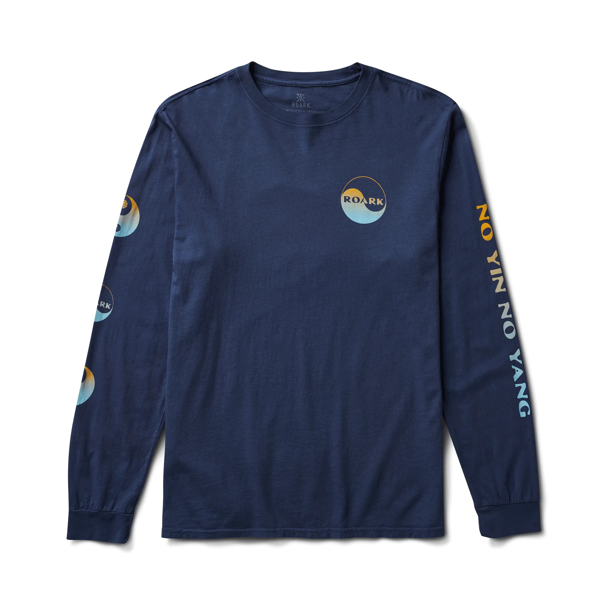 Balance Long Sleeve Organic Cotton Tee - Blue sold by Roark product image thumbnail 2