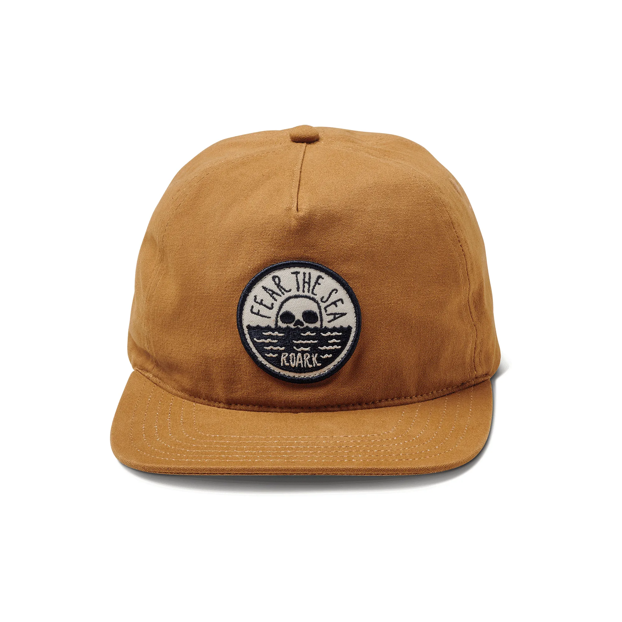 Fear the Sea 5 Panel Strapback Hat - Cocoa sold by Roark