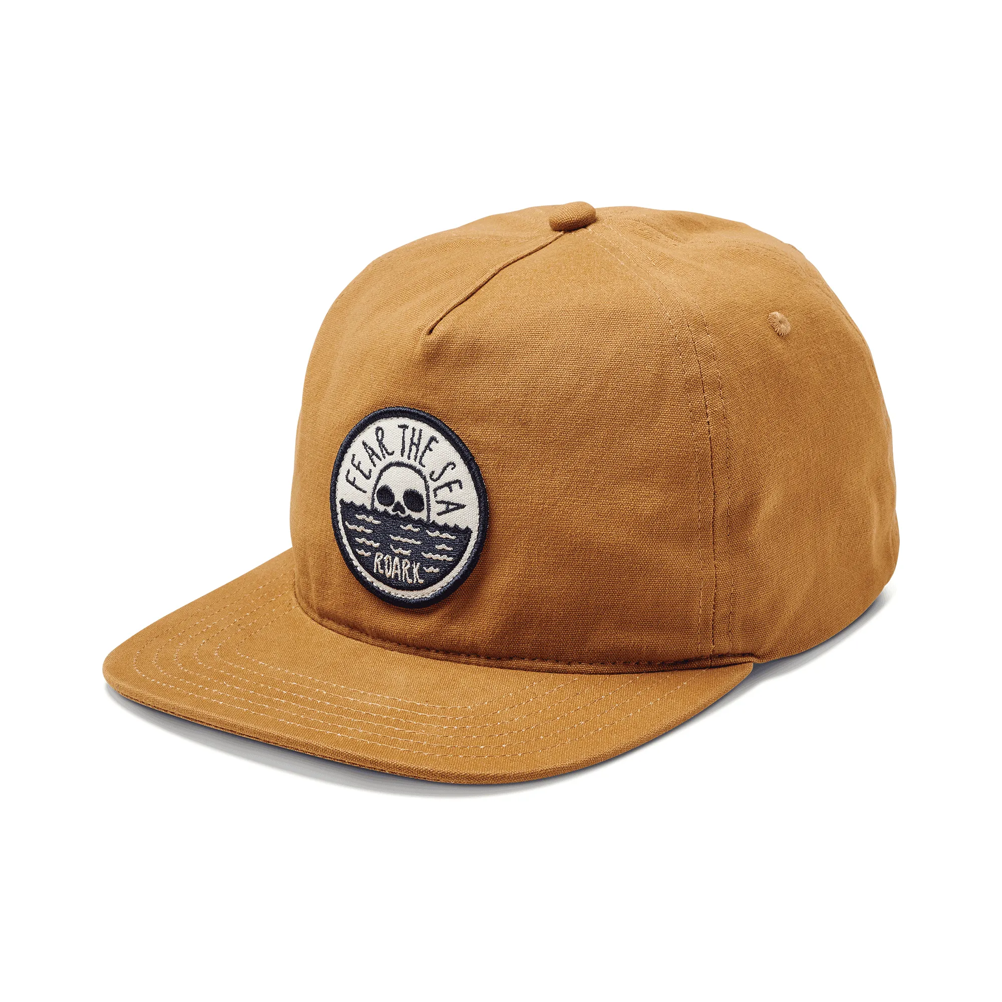 Fear the Sea 5 Panel Strapback Hat - Cocoa sold by Roark product image thumbnail 3