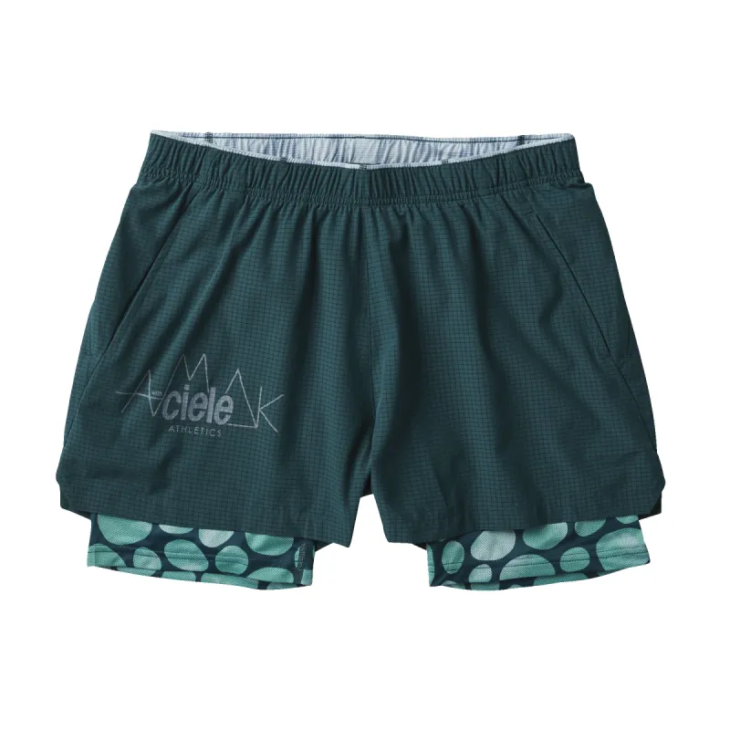 Bommer Shorts 3.5" - ciele X Run Amok Evergreen sold by Roark