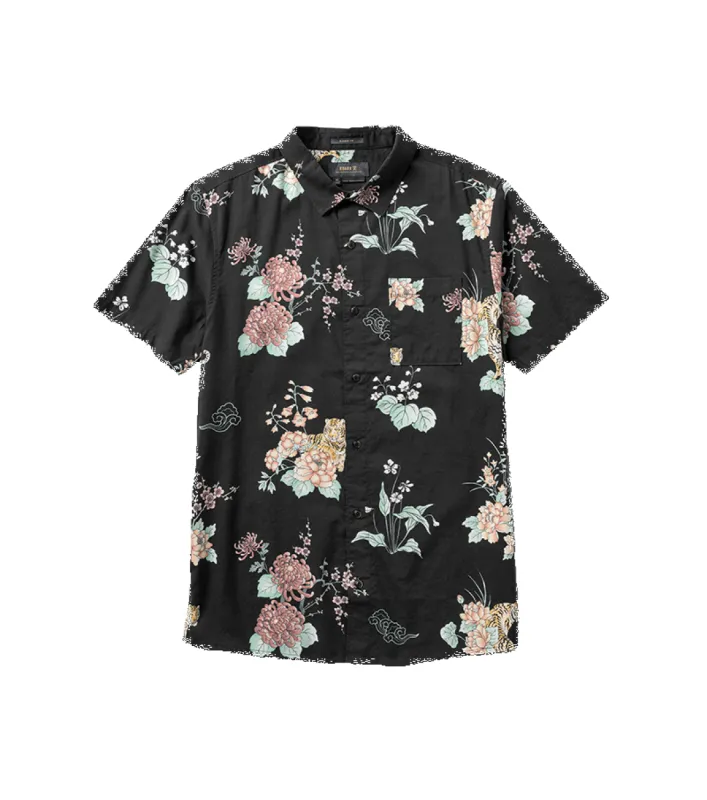 Tiger Lotus Button Up Shirt - Black sold by Roark