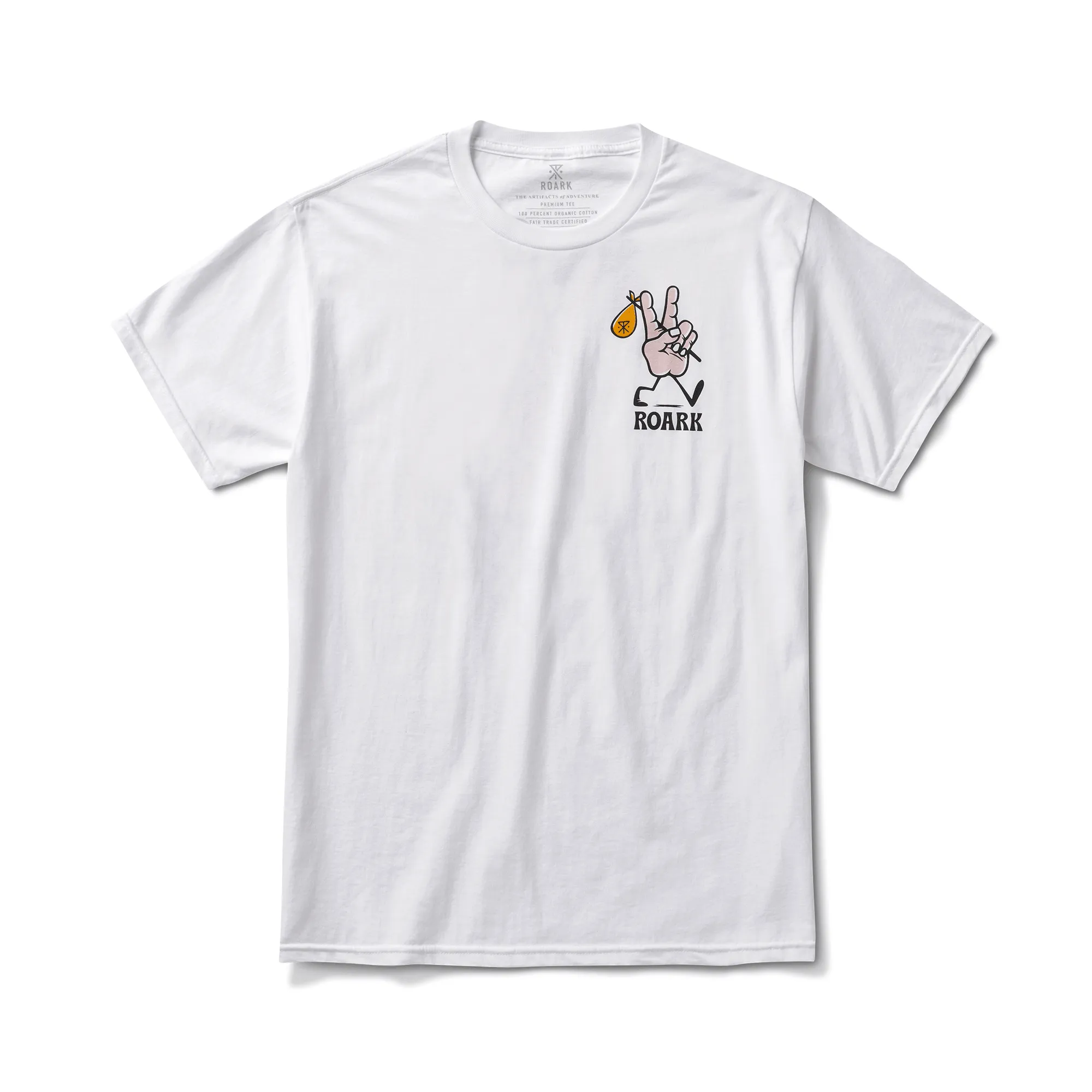 Peace Out Organic Cotton Tee - White sold by Roark product image thumbnail 2