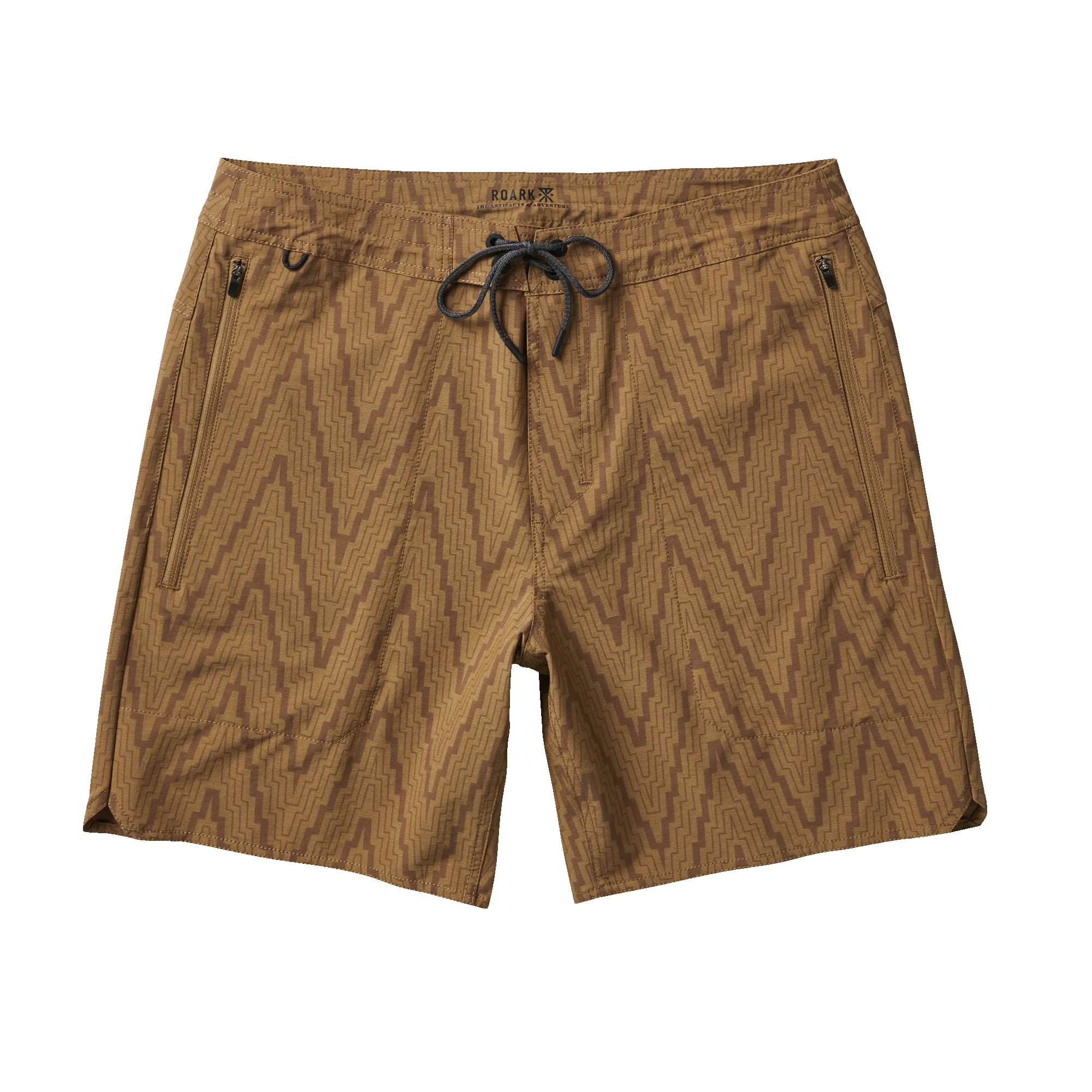 Layover Hybrid Trail Shorts 18" - Manawa Tapu Khaki 2 sold by Roark