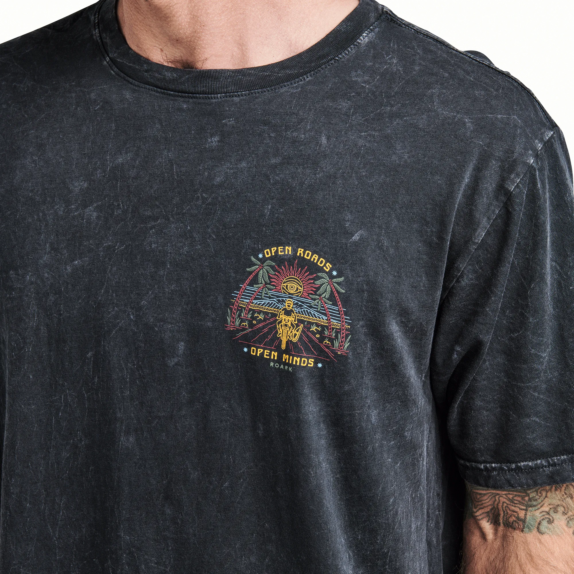 Open Roads Mineral Wash Premium Tee - Black sold by Roark product image thumbnail 4