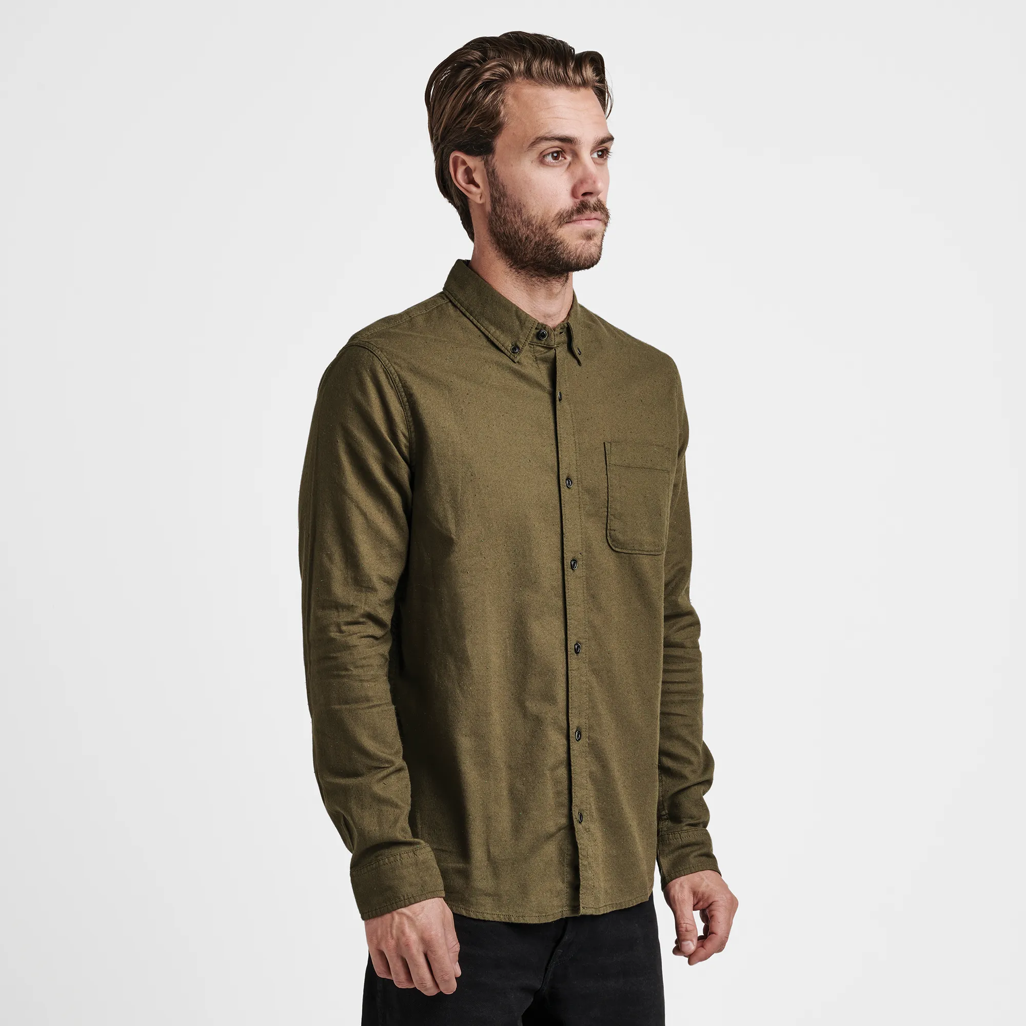 Scholar Long Sleeve Shirt - Military sold by Roark product image thumbnail 5