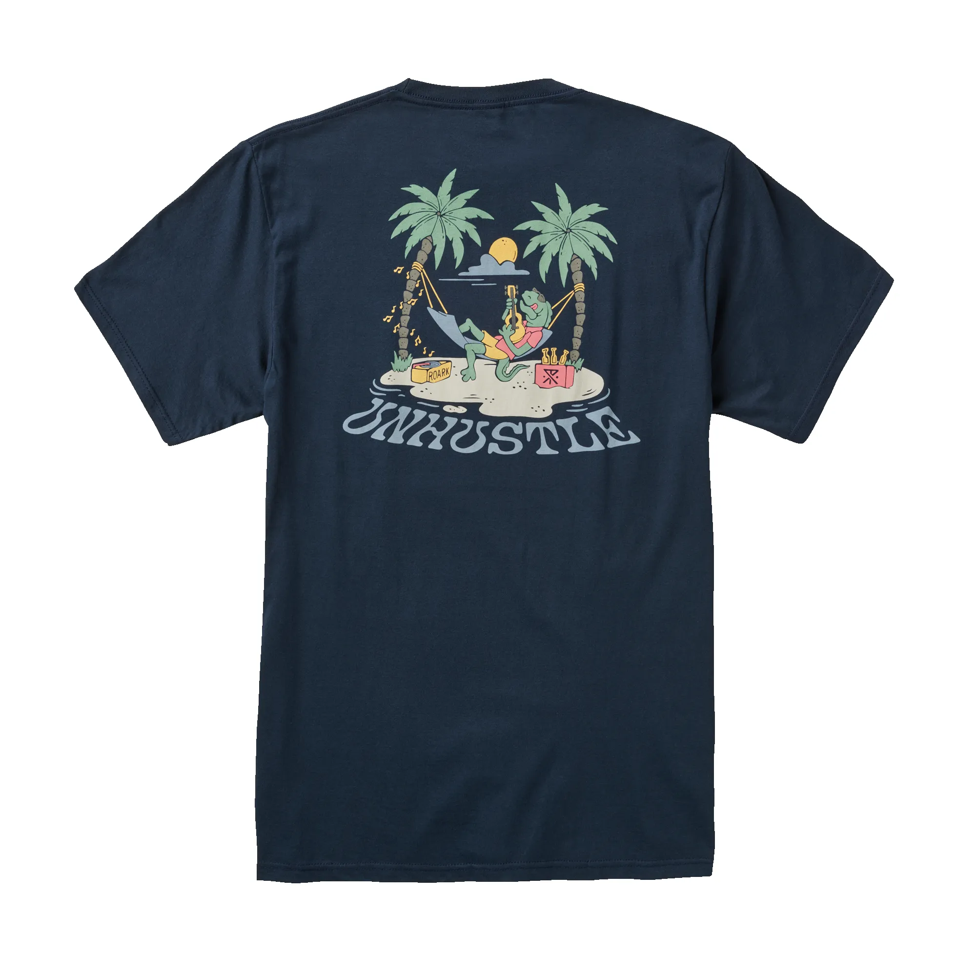 Unhustle Organic Cotton Tee - Navy sold by Roark