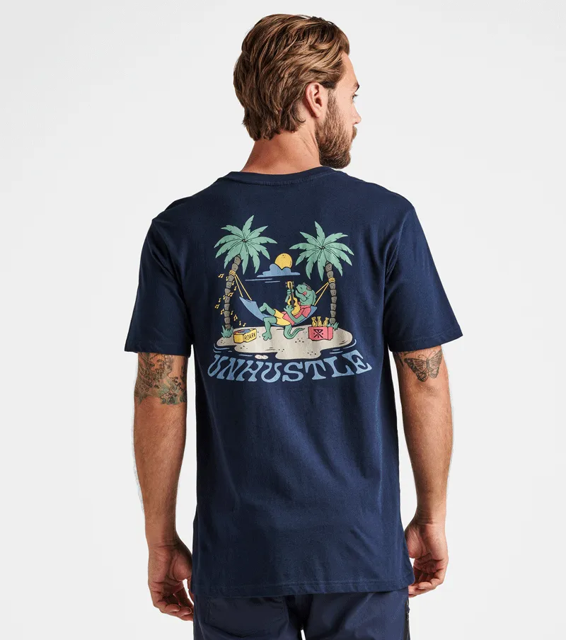 Unhustle Organic Cotton Tee - Navy sold by Roark product image thumbnail 3