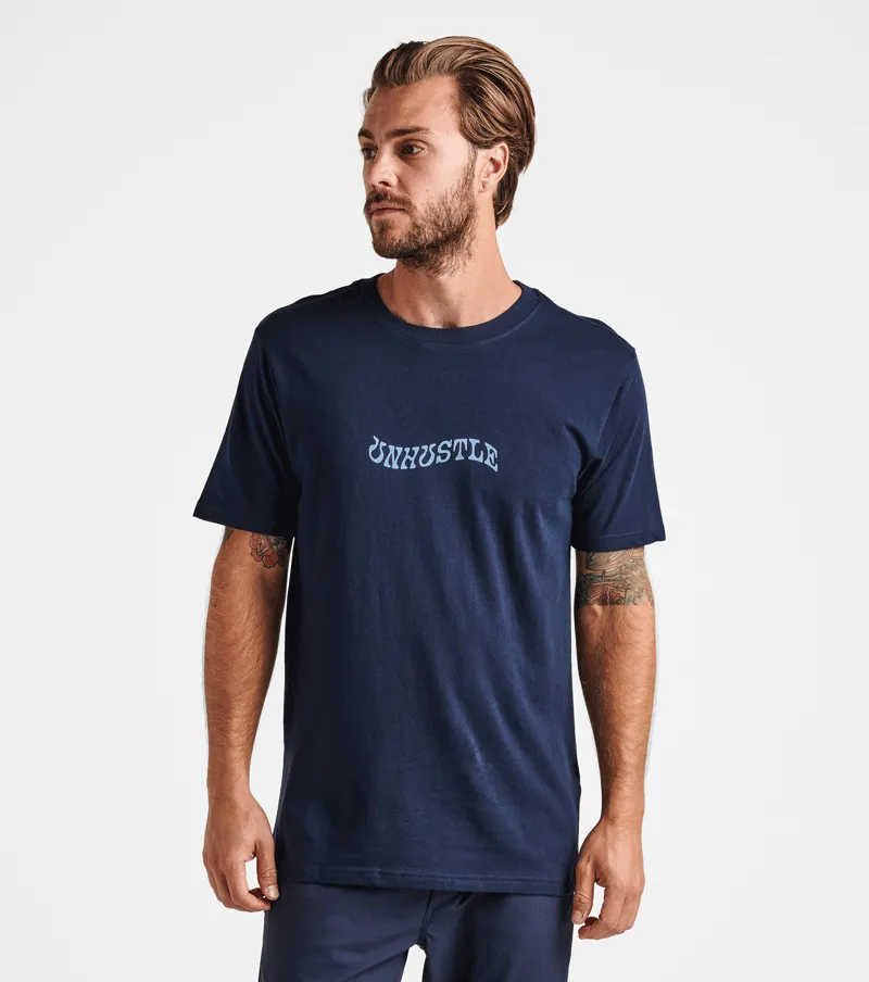 Unhustle Organic Cotton Tee - Navy sold by Roark product image thumbnail 2
