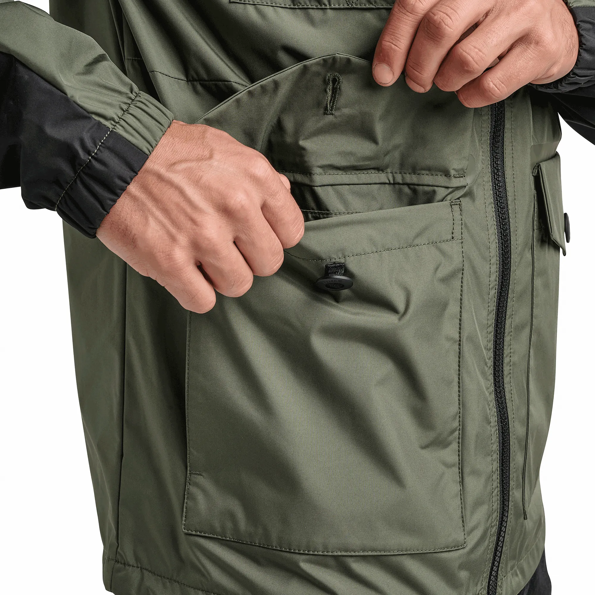 Cascade Rain Shell Jacket - Dark Military sold by Roark product image thumbnail 5