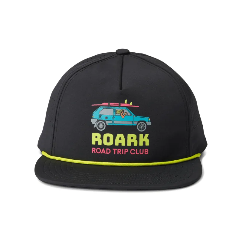Hybro Strapback Hat - Black sold by Roark