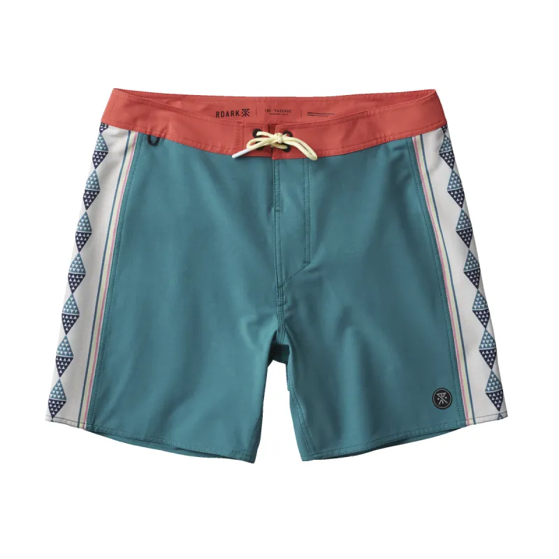 Passage Boardshorts 17" - Panel Moorea Hydro Blue sold by Roark