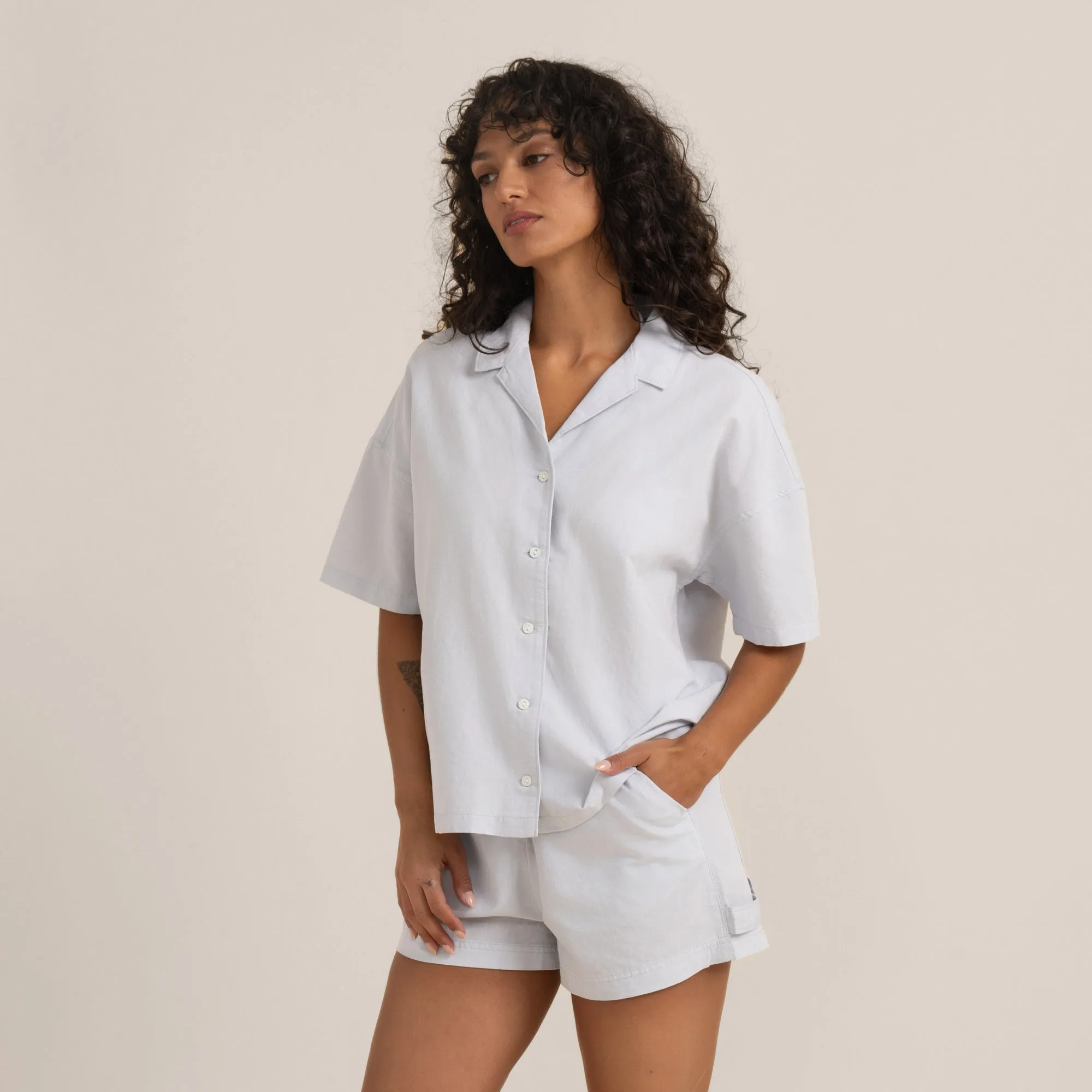 Riviera Short Sleeve Shirt - Pale Sky sold by Roark product image thumbnail 5