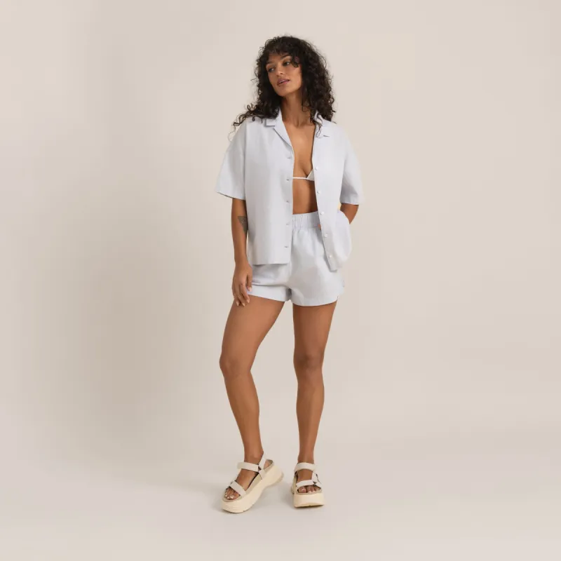 Riviera Short Sleeve Shirt - Pale Sky sold by Roark