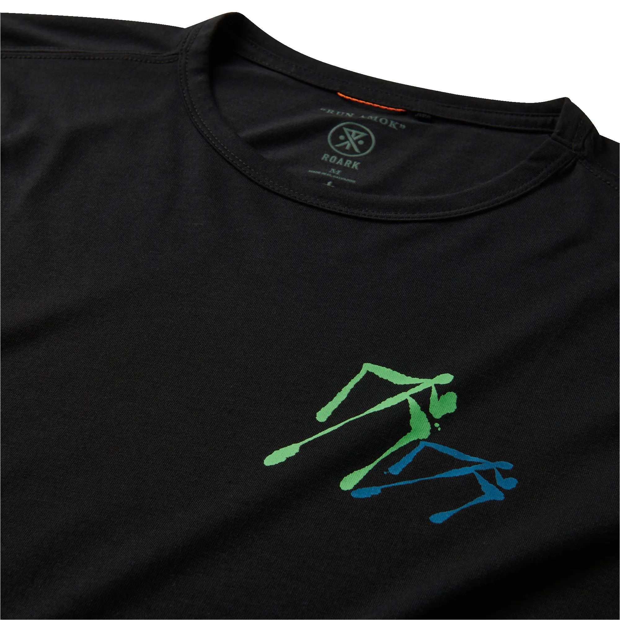 Mathis Long Sleeve Active Tee - Black Fjord sold by Roark product image thumbnail 3