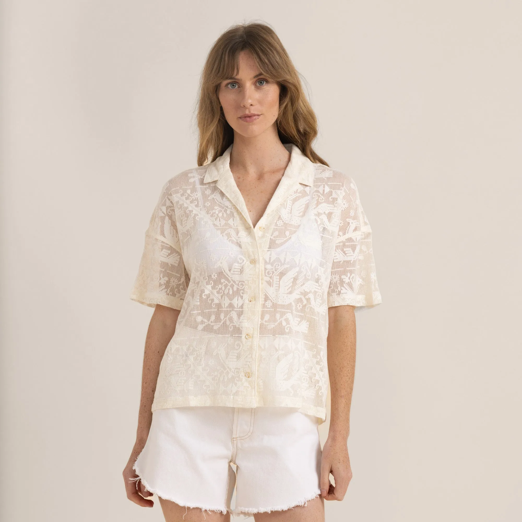 Riviera Short Sleeve Shirt - Coconut sold by Roark product image thumbnail 5