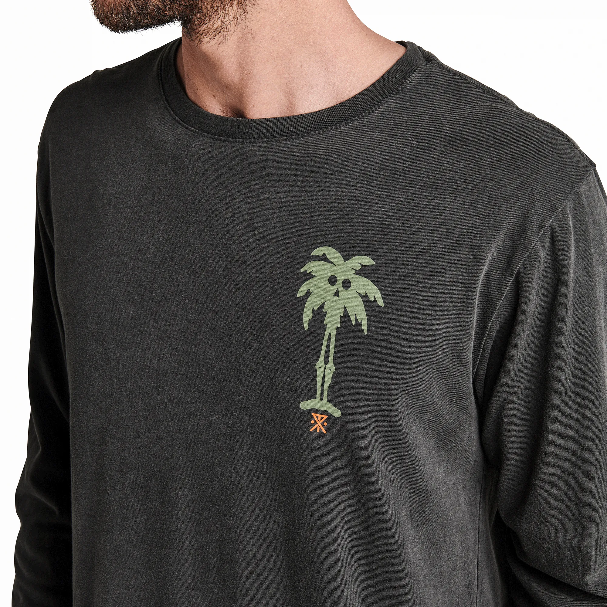 Tamaroa Long Sleeve Organic Cotton Tee - Charcoal sold by Roark product image thumbnail 4