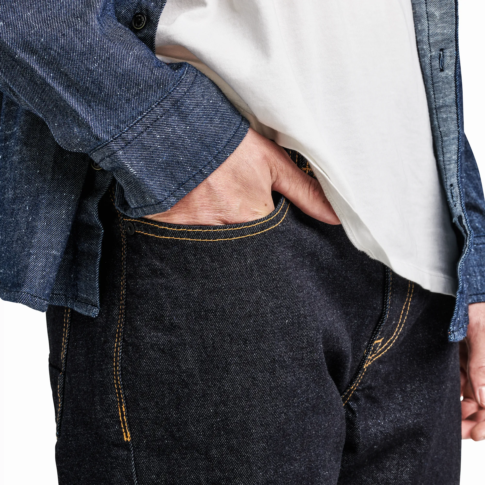 HWY 128 12.5oz Straight Fit Kaihara Denim Jeans - Raw sold by Roark product image thumbnail 5