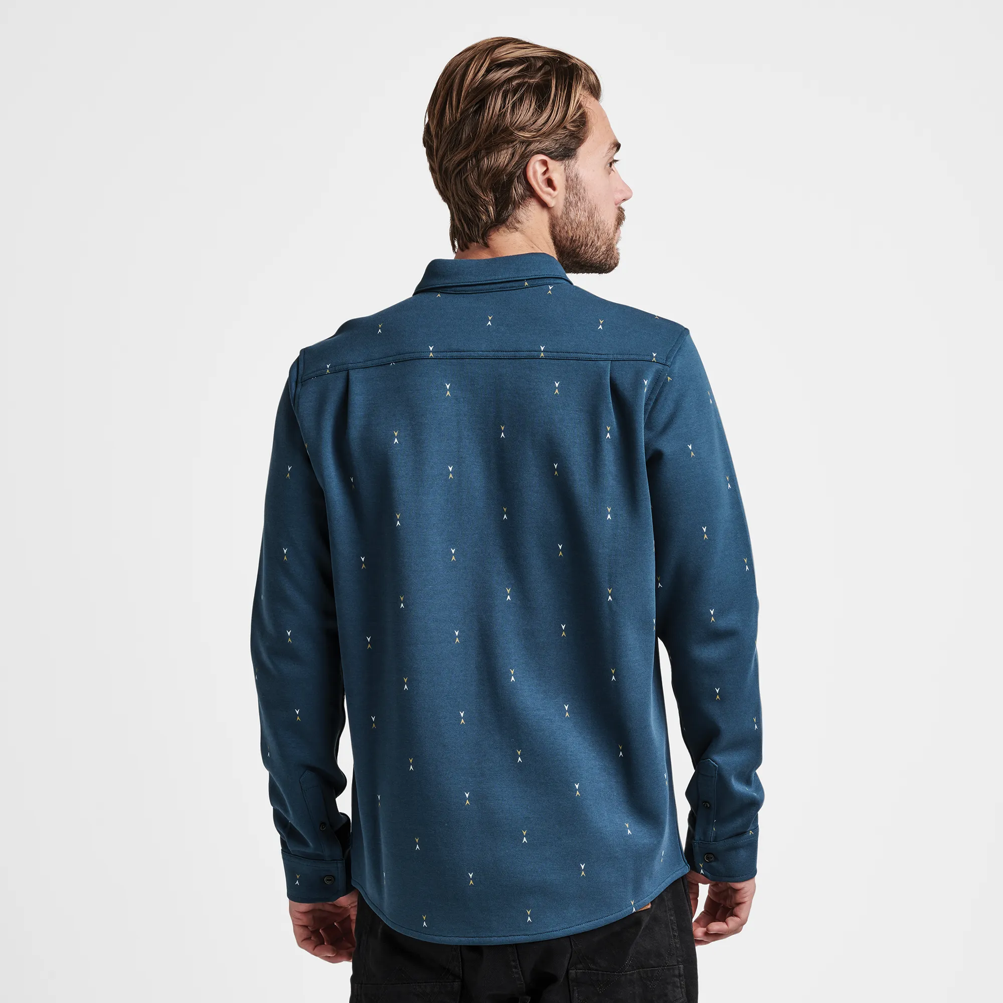 Scholar Metro Long Sleeve Shirt - Deep Blue sold by Roark product image thumbnail 3