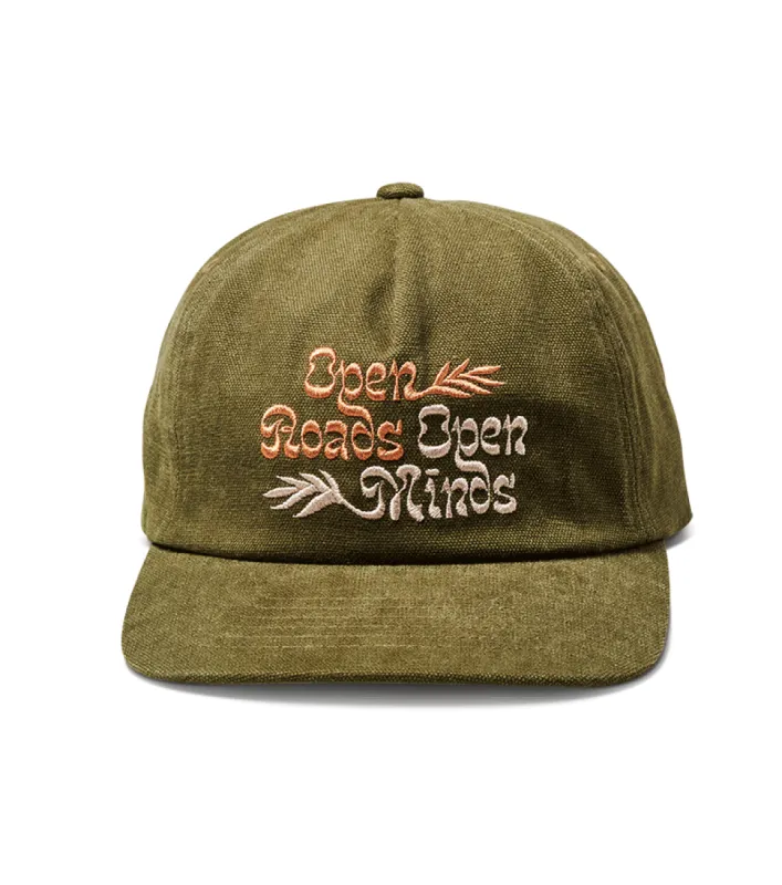 Open Roads 5 Panel Snapback Hat - Dark Military sold by Roark