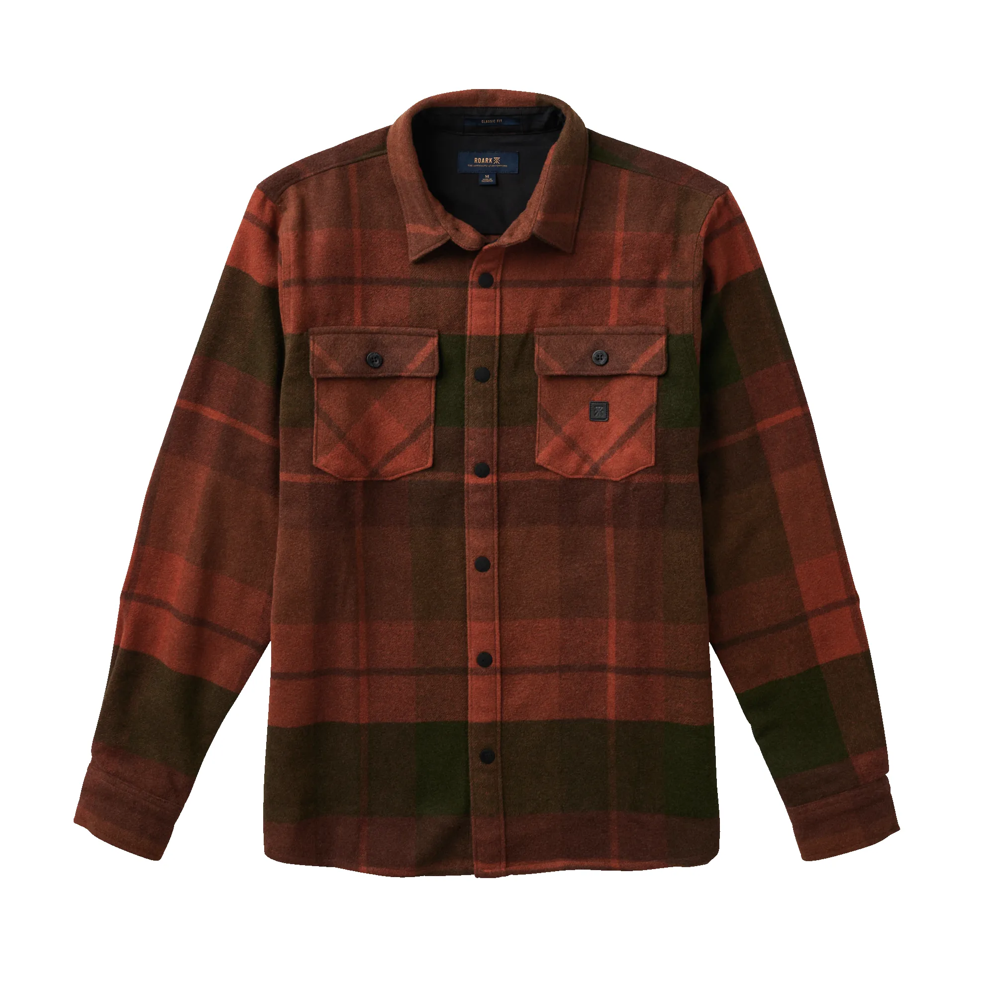 Nordsman Long Sleeve Flannel - Maroon / Military sold by Roark