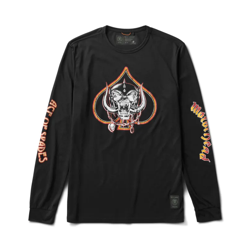 Mathis Long Sleeve Active Tee - Motorhead Black sold by Roark