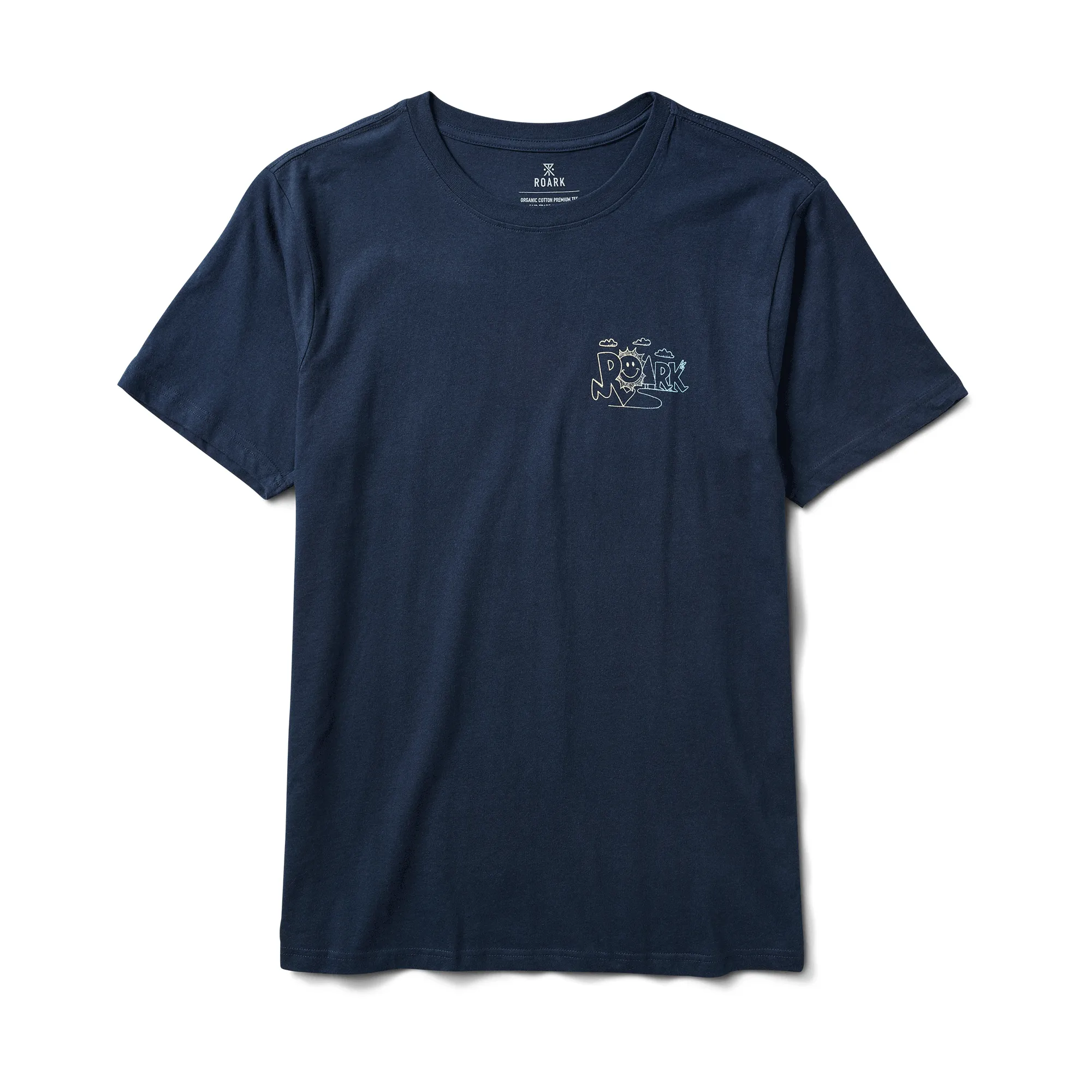 Happy Daze Organic Cotton Tee - Navy sold by Roark product image thumbnail 5