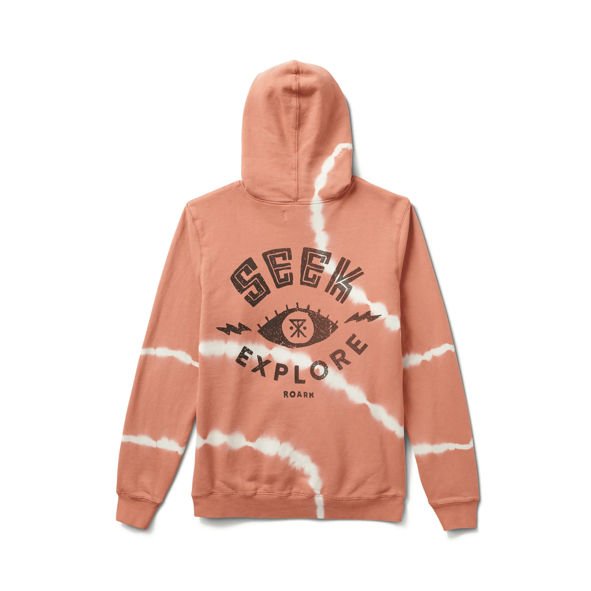 Seek And Explore Tie Dye Hoodie - Rust Shibori sold by Roark product image thumbnail 2
