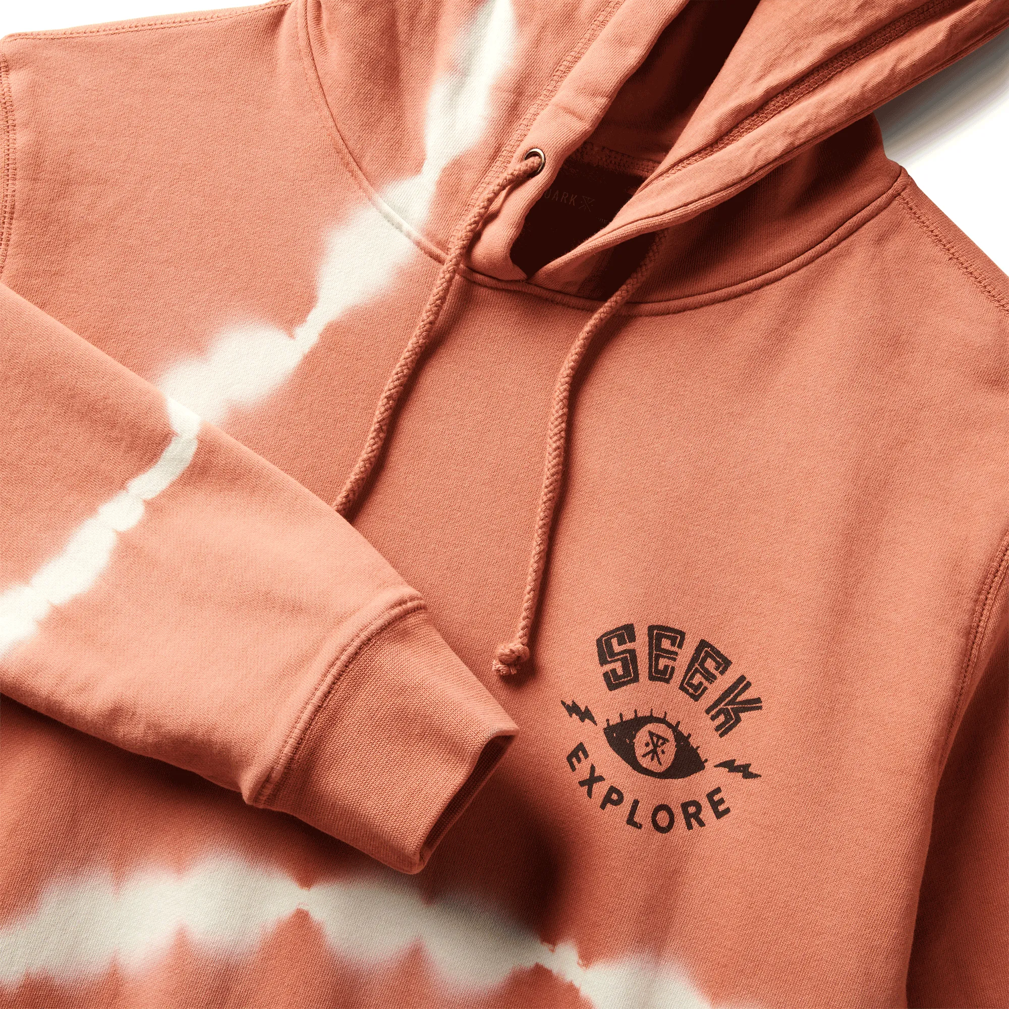 Seek And Explore Tie Dye Hoodie - Rust Shibori sold by Roark product image thumbnail 3