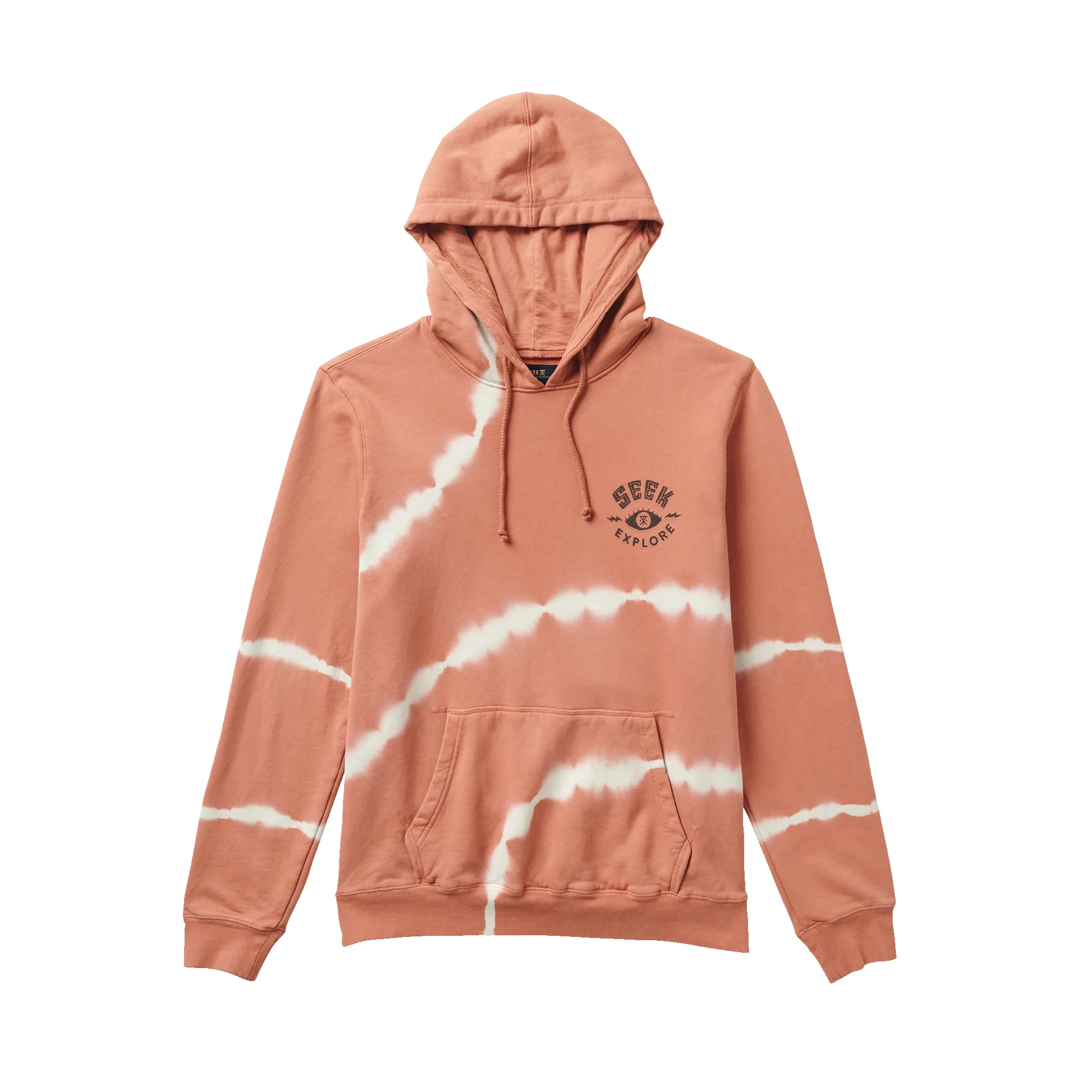 Seek And Explore Tie Dye Hoodie - Rust Shibori sold by Roark