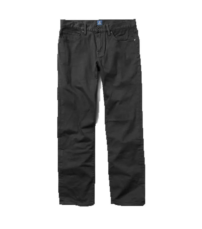 HWY 128 Straight Fit Broken Twill Jeans - Black made by Roark