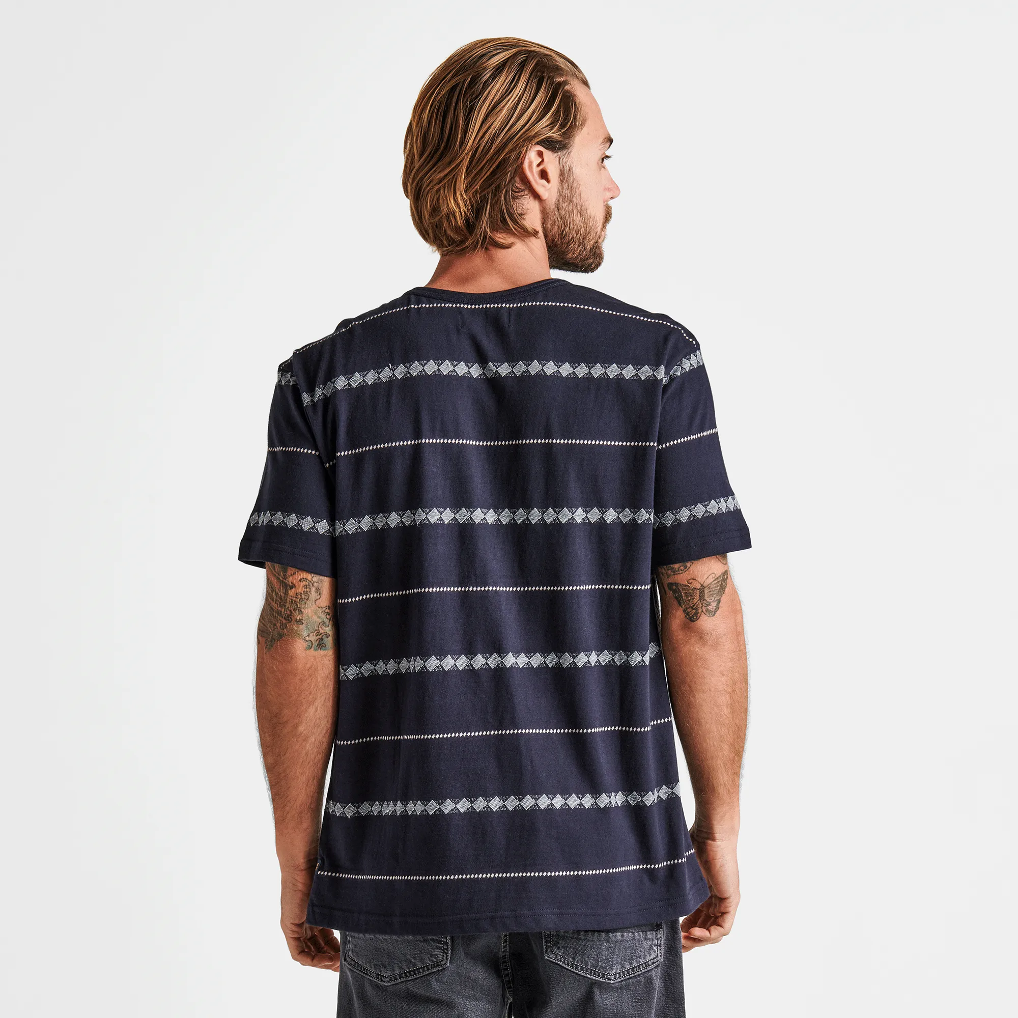 Well Worn Horizon Jacquard Tee - Dark Navy sold by Roark product image thumbnail 3