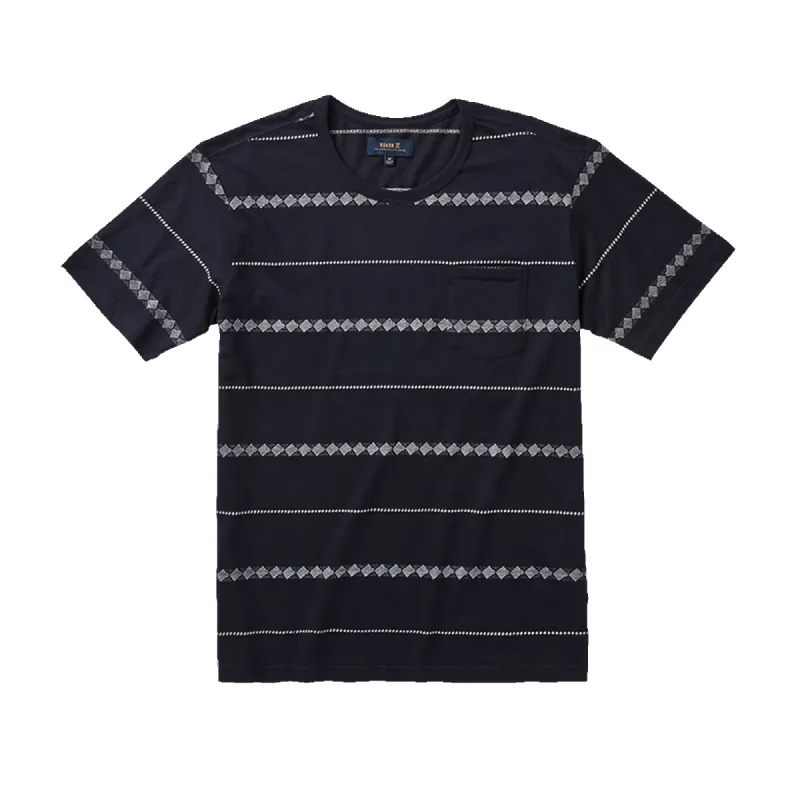 Well Worn Horizon Jacquard Tee - Dark Navy sold by Roark