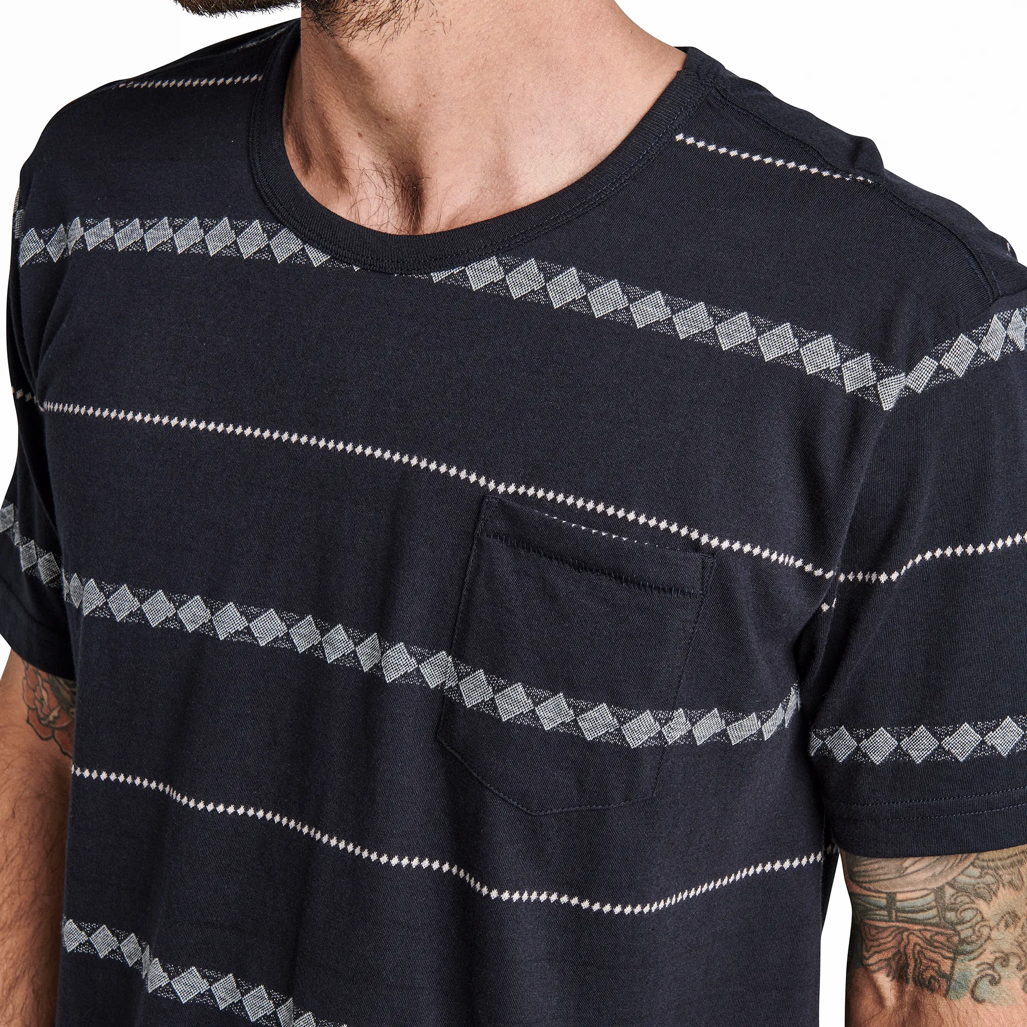 Well Worn Horizon Jacquard Tee - Dark Navy sold by Roark product image thumbnail 4