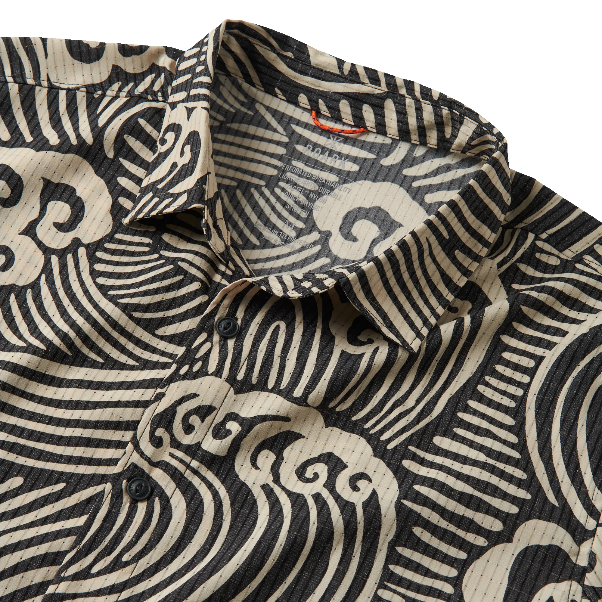 Bless Up Breathable Stretch Shirt - Black Wave sold by Roark product image thumbnail 3