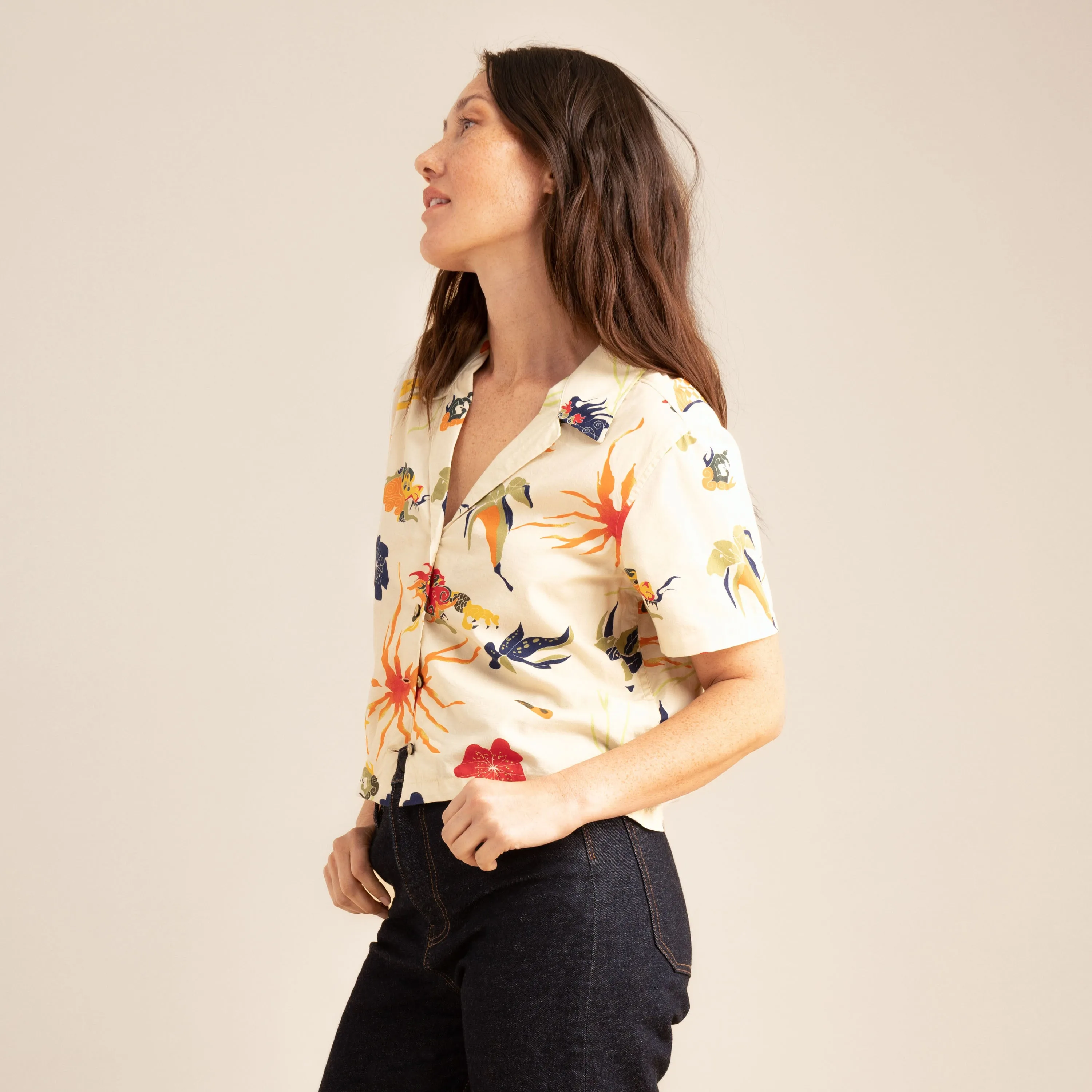 Idle Camp Shirt - Vintage White sold by Roark