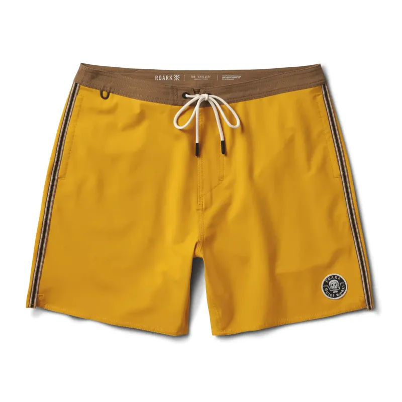 Chiller 17" Boardshorts - Gold sold by Roark