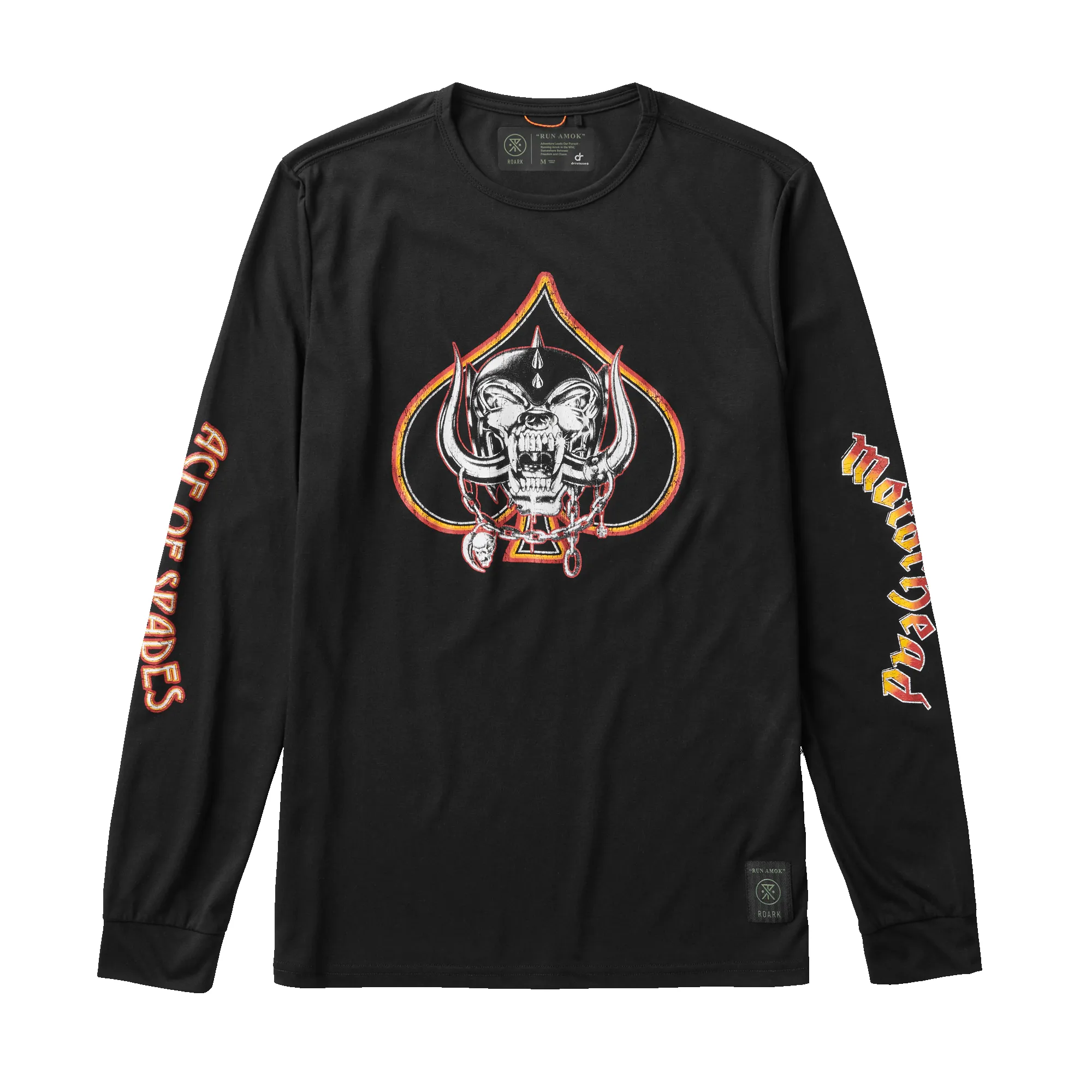 Motörhead Mathis Ace Of Spades Long Sleeve Tee - Black sold by Roark