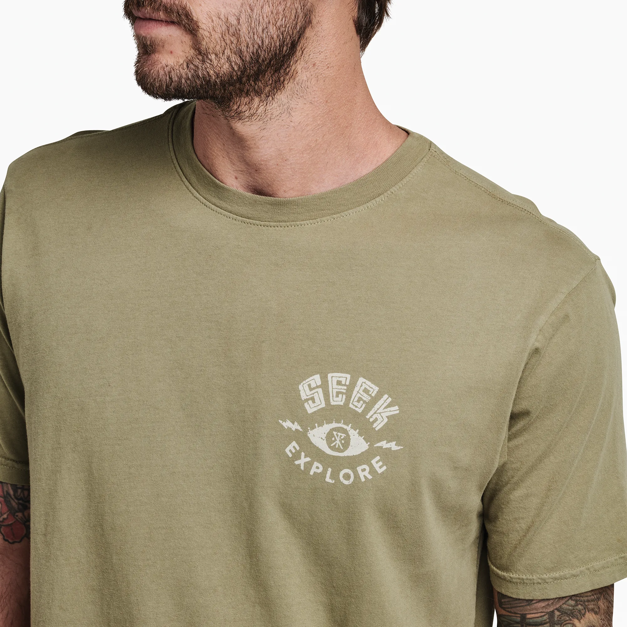 Seek And Explore Premium Tee - Dusty Green sold by Roark product image thumbnail 4