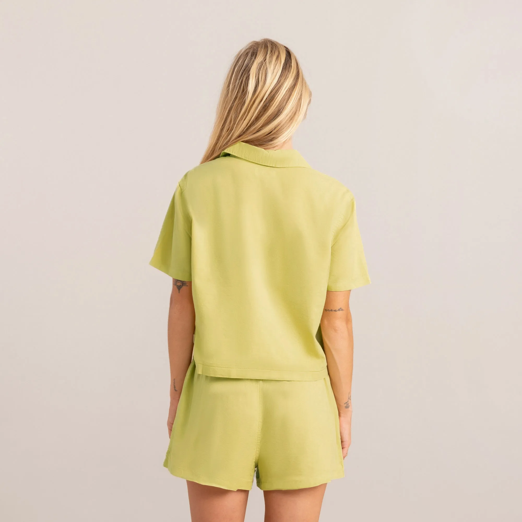 Idle Camp Shirt - Lime sold by Roark product image thumbnail 5