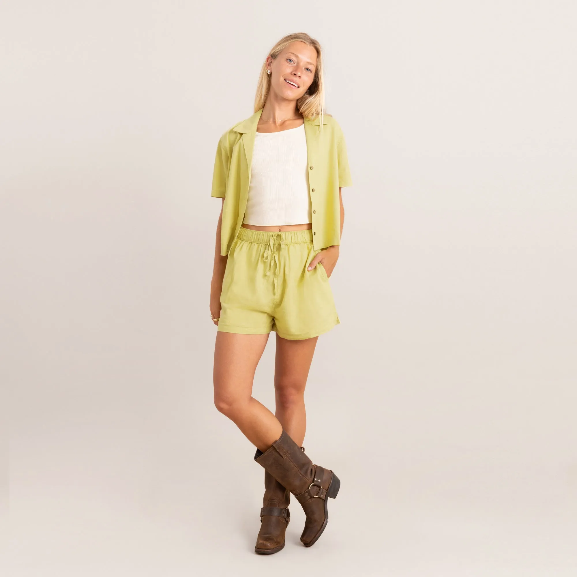 Idle Camp Shirt - Lime sold by Roark product image thumbnail 4