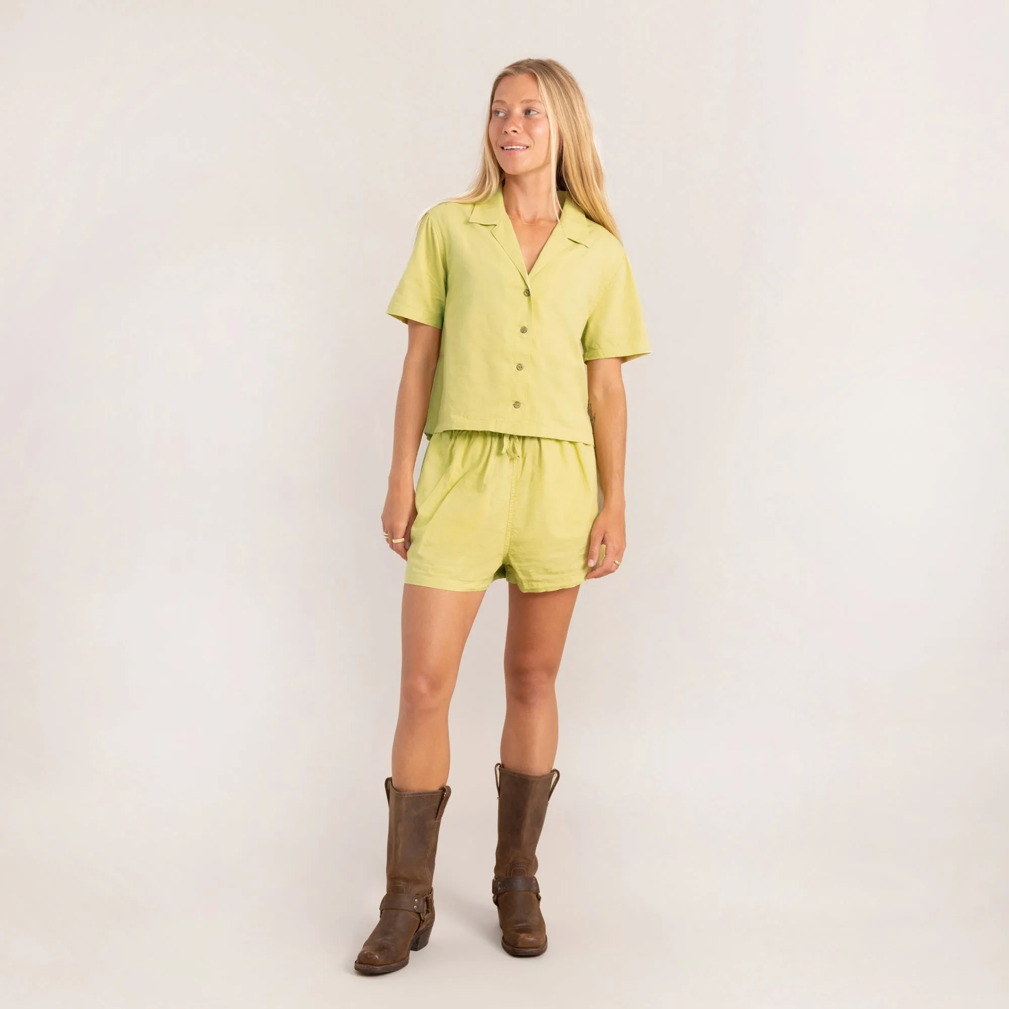 Idle Camp Shirt - Lime sold by Roark product image thumbnail 3