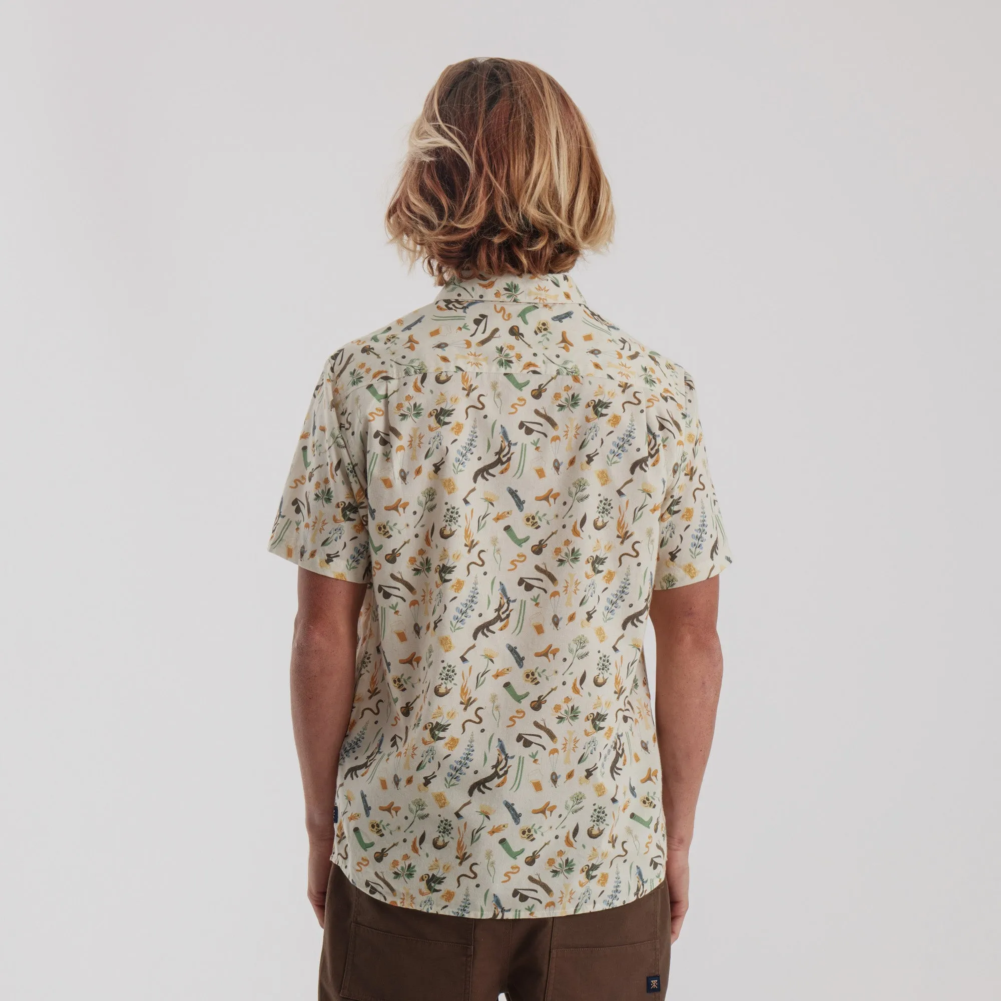 Journey Short Sleeve Button Up Shirt - Bendik Almond Paste sold by Roark product image thumbnail 3