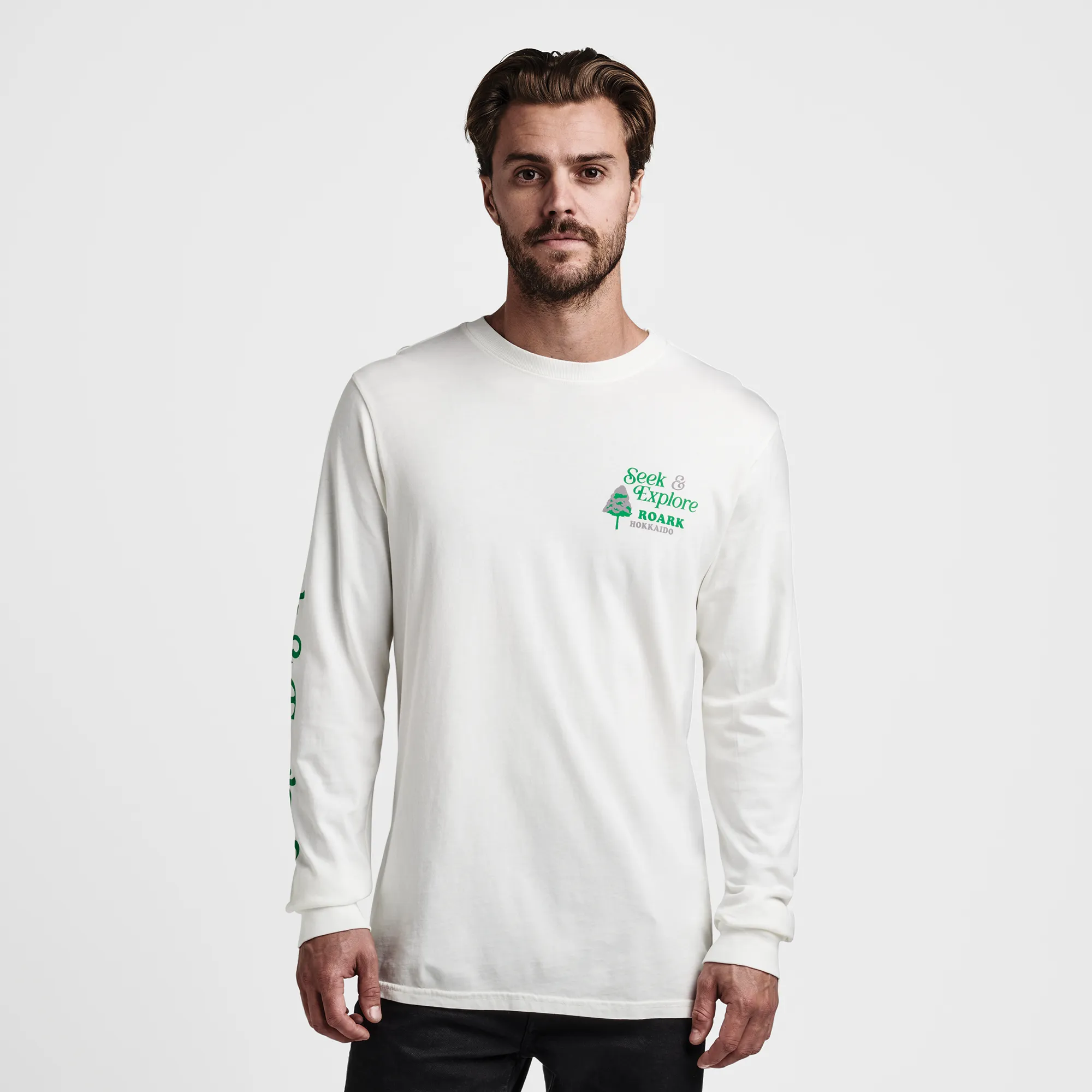 Seek And Explore Hokkaido Long Sleeve Premium Tee - Off White sold by Roark product image thumbnail 2