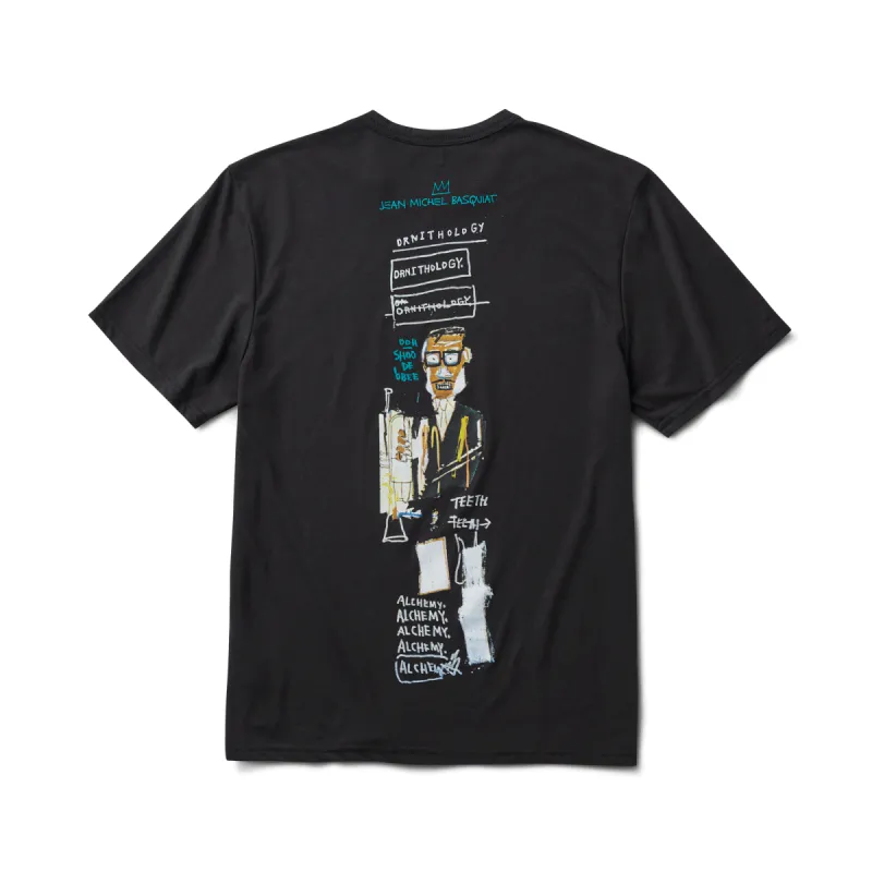 Mathis Short Sleeve Active Tee - Basquiat Black sold by Roark