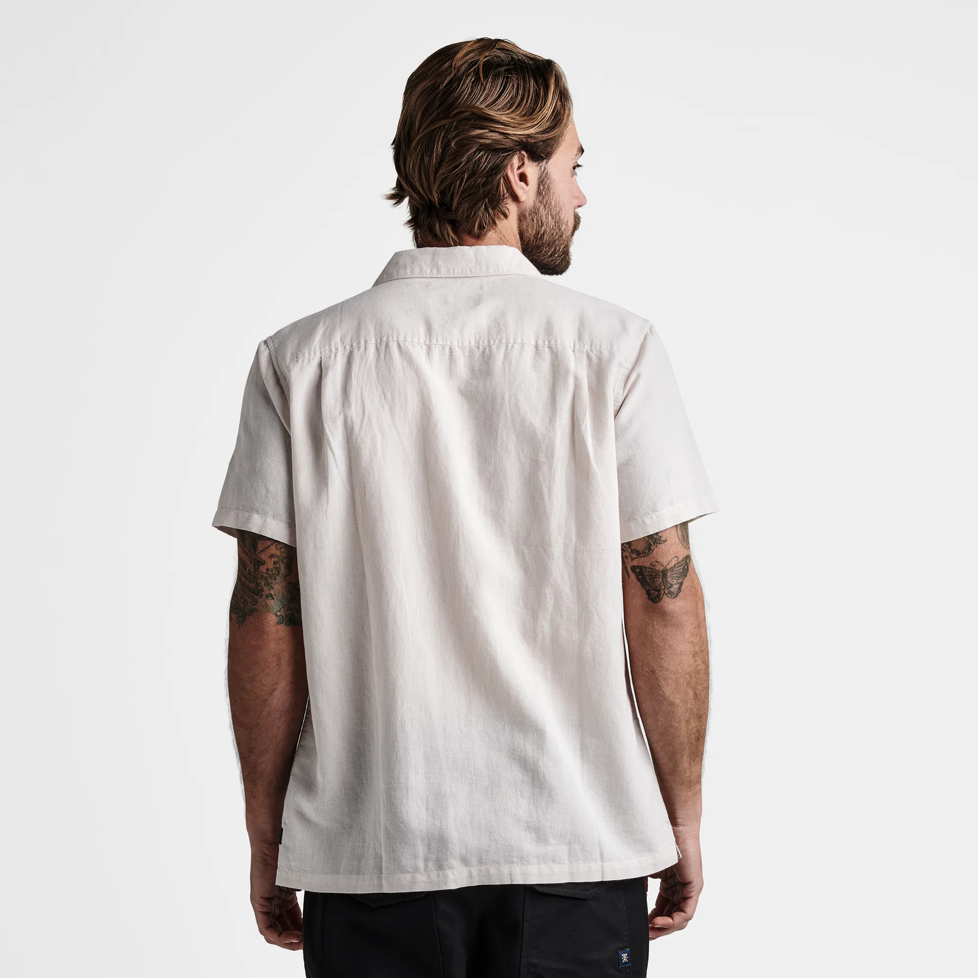 Gonzo Camp Collar Shirt - Dusty Lilac sold by Roark product image thumbnail 3