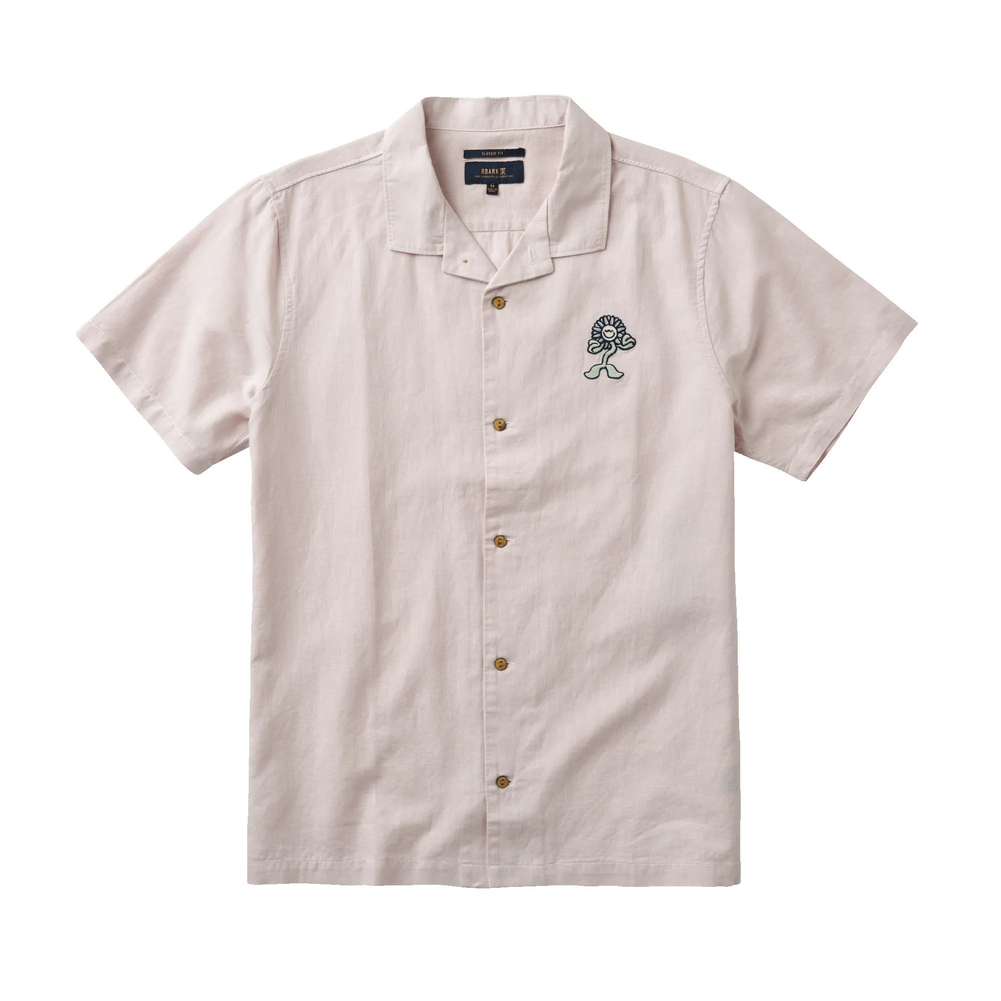 Gonzo Camp Collar Shirt - Dusty Lilac sold by Roark