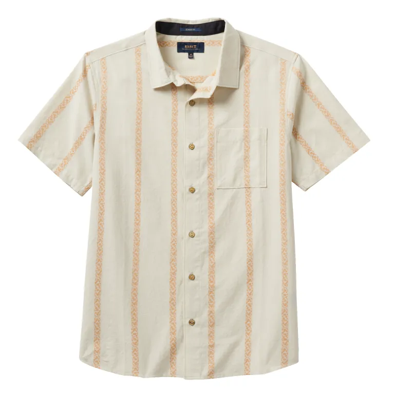 Journey Short Sleeve Button Up Shirt - Almond Paste sold by Roark