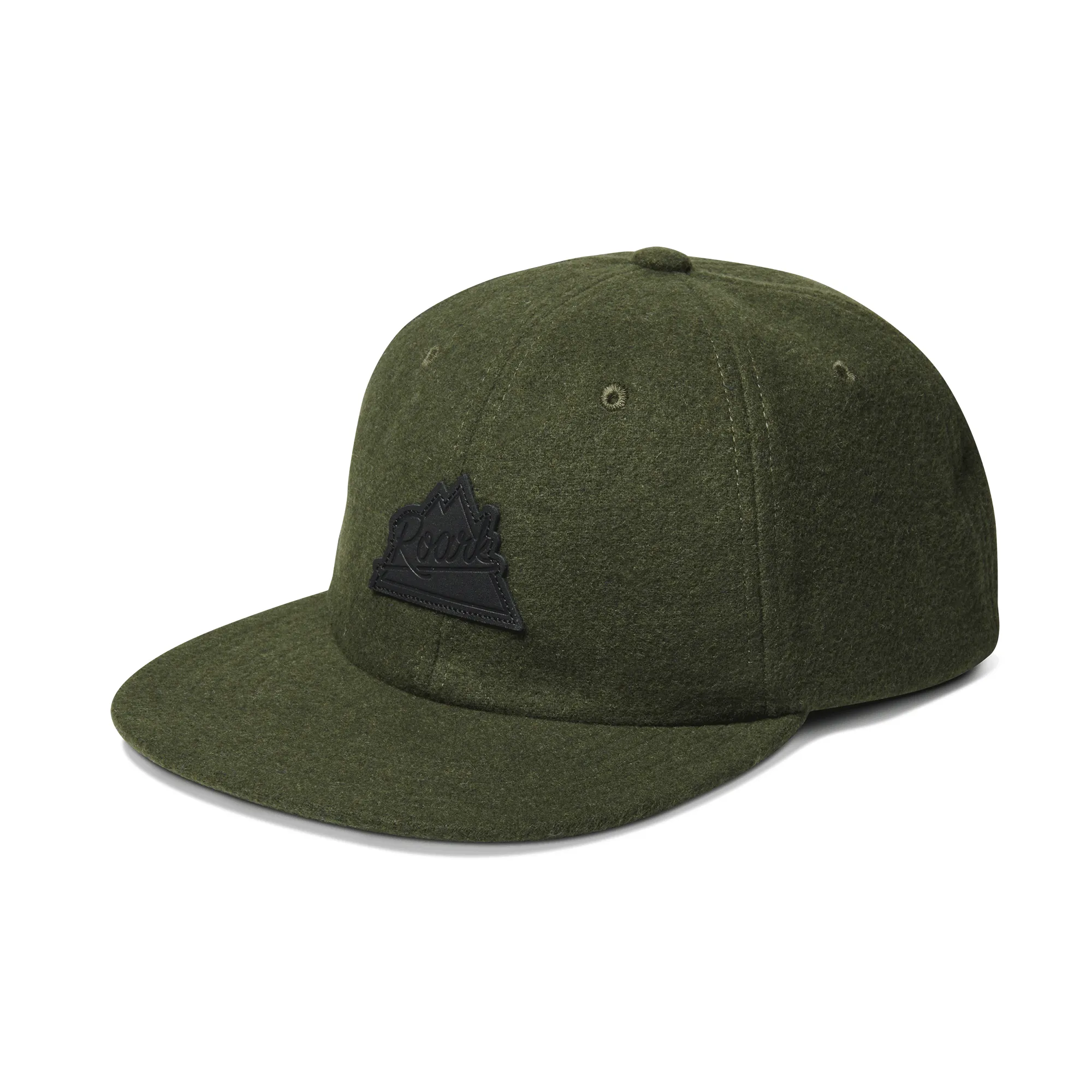 Peaking 6 Panel Strapback Hat - Military sold by Roark product image thumbnail 2