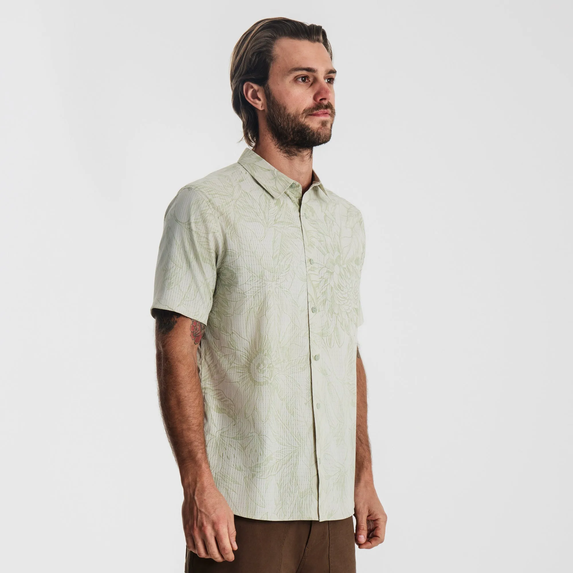 Bless Up Breathable Stretch Shirt - Chaparral Sketch Flora sold by Roark product image thumbnail 4